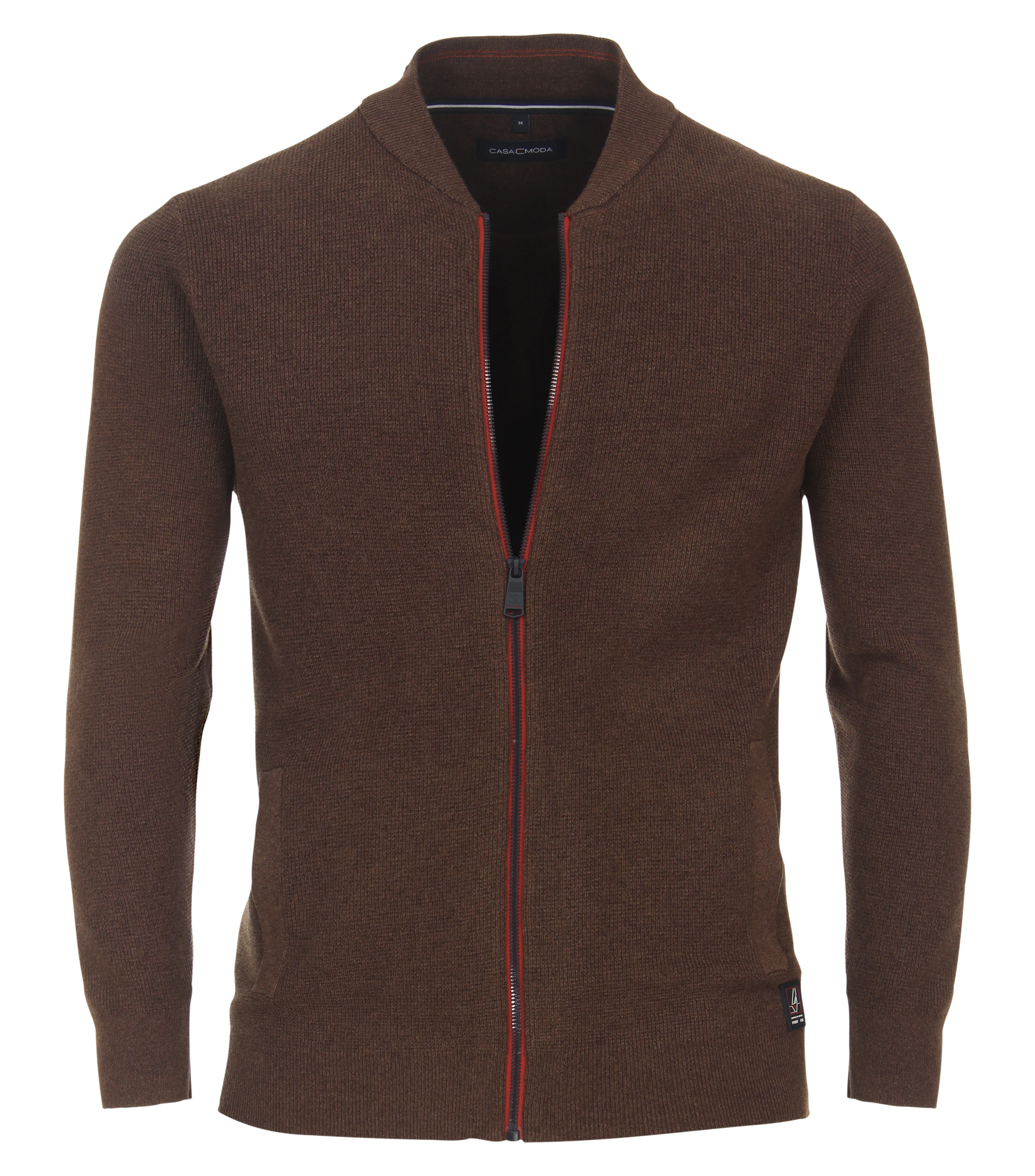 Strickjacke im unifarbenen Design in der Farbe Braun