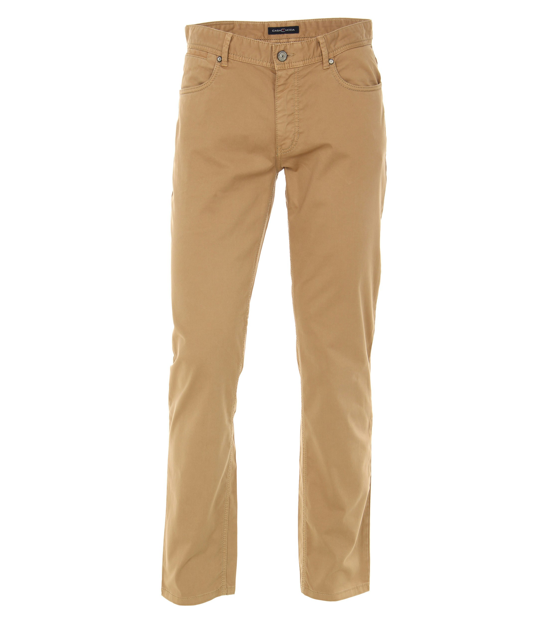 Ein Chino im uni Muster in der Farbe Beige