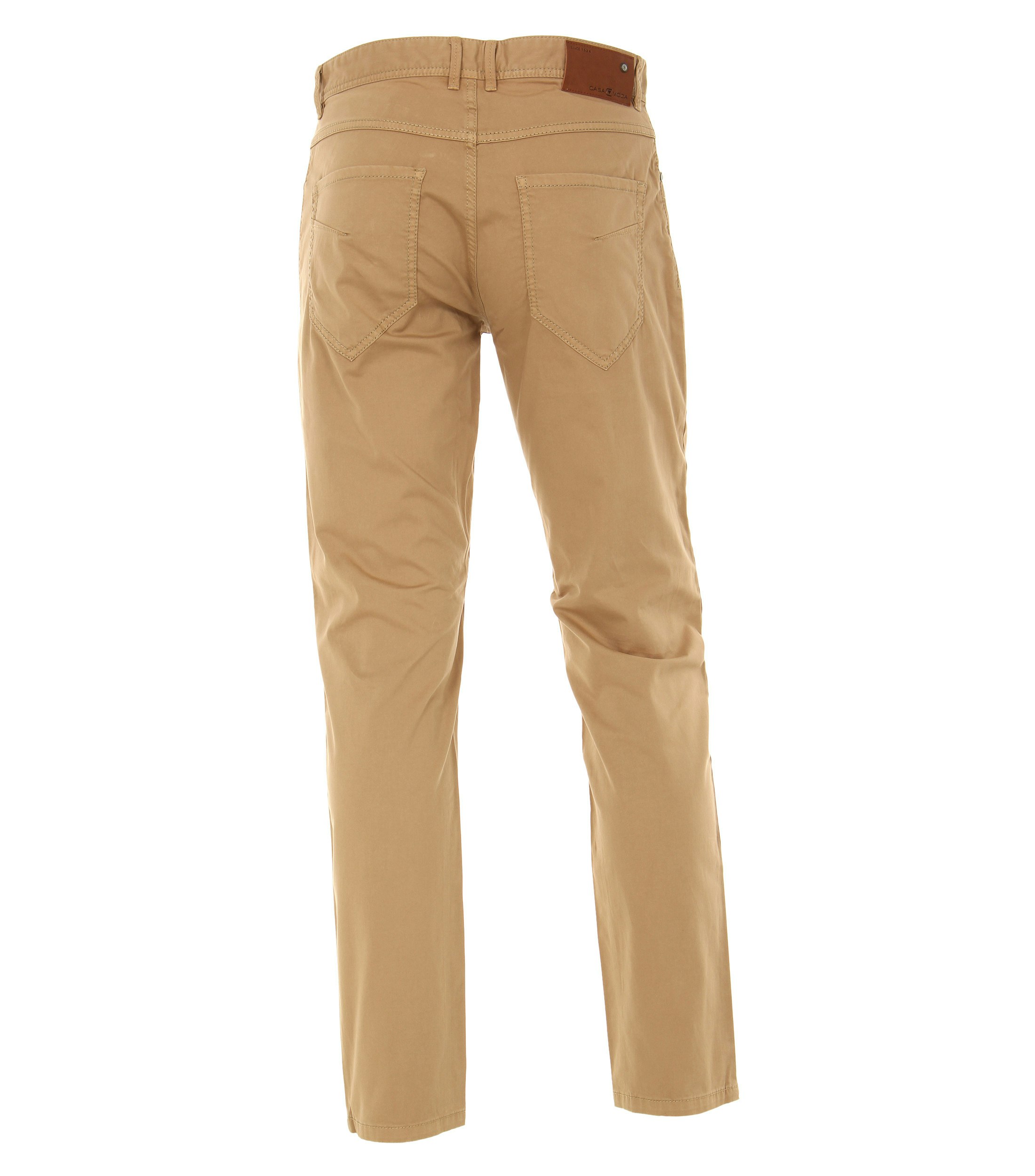 Ein Chino im uni Muster in der Farbe Beige