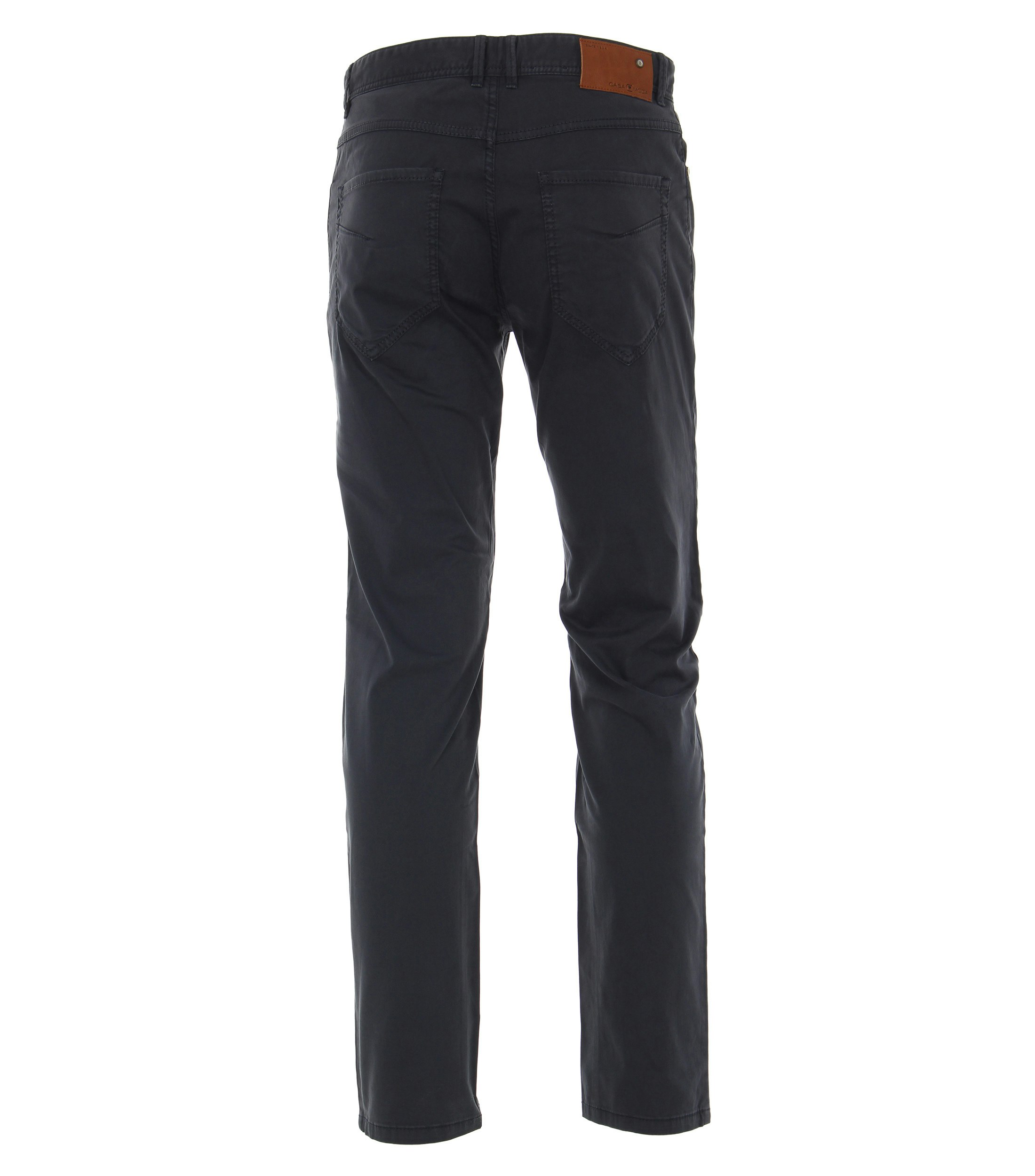 Ein Chino im uni Muster in der Farbe Dunkelblau