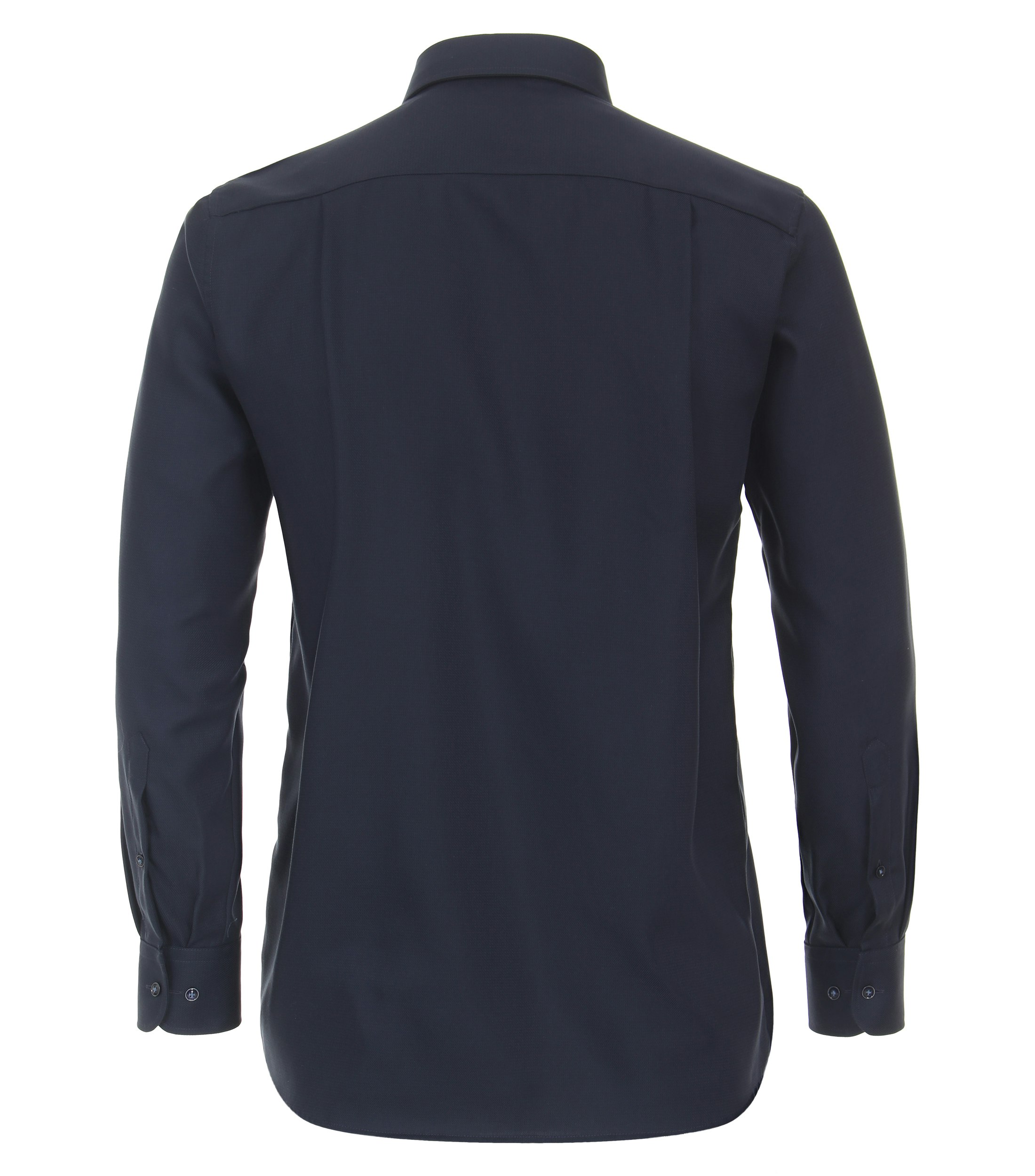 Ein Businesshemd im uni Muster in der Farbe Dunkelblau