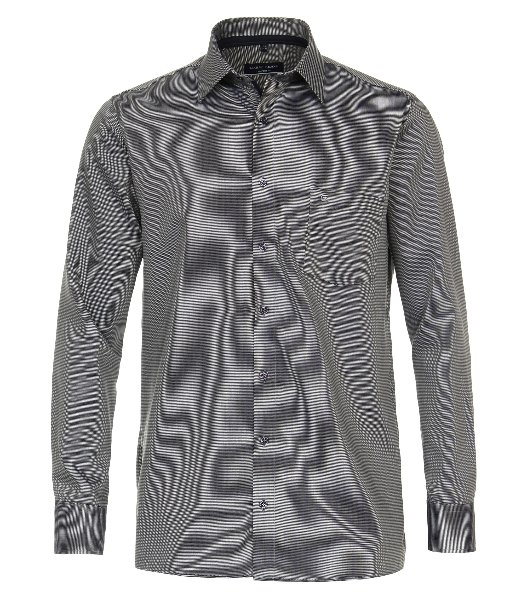 Ein Businesshemd im uni Muster in der Farbe Dunkelgrün