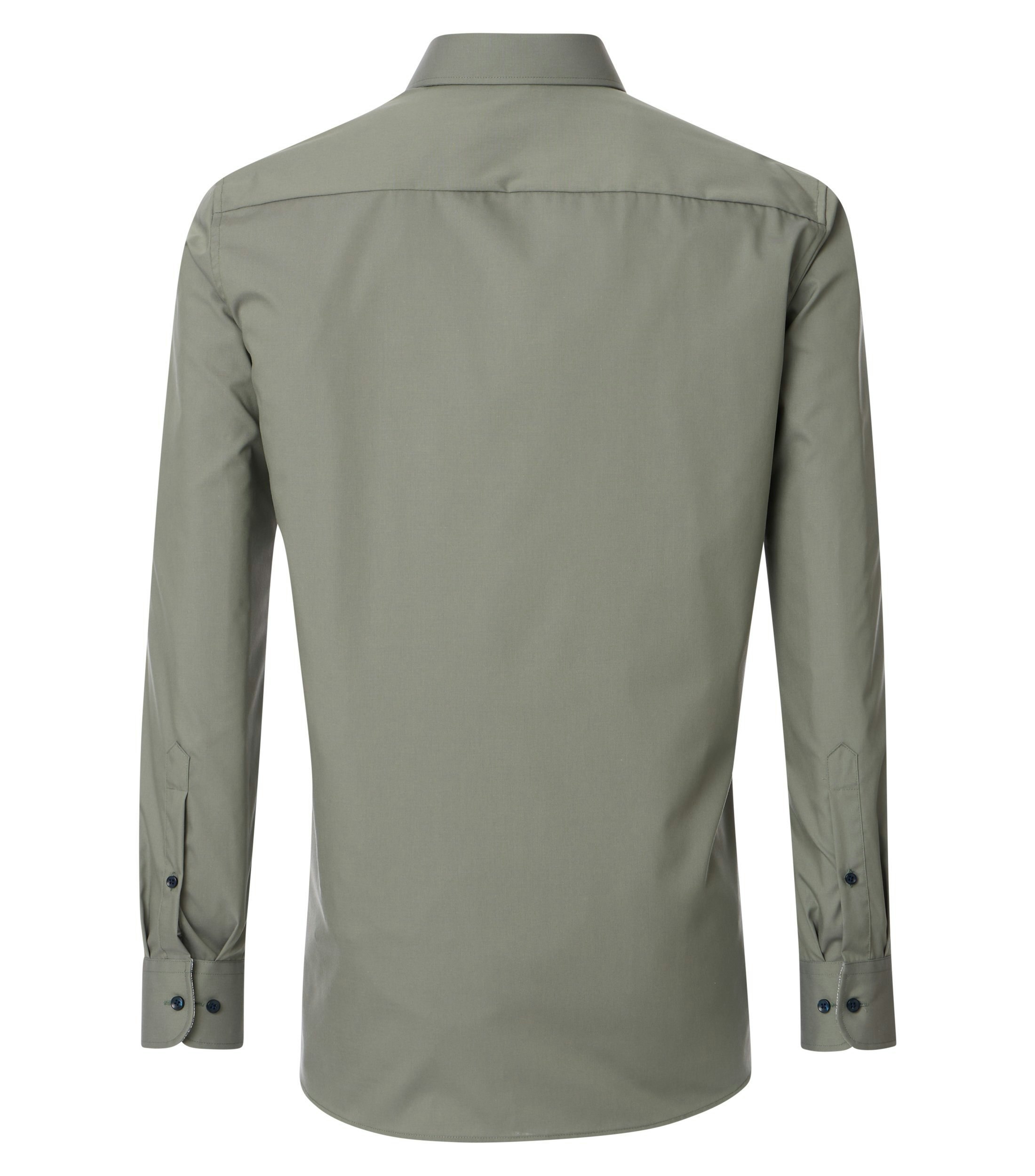 Ein Businesshemd im uni Muster in der Farbe Grün