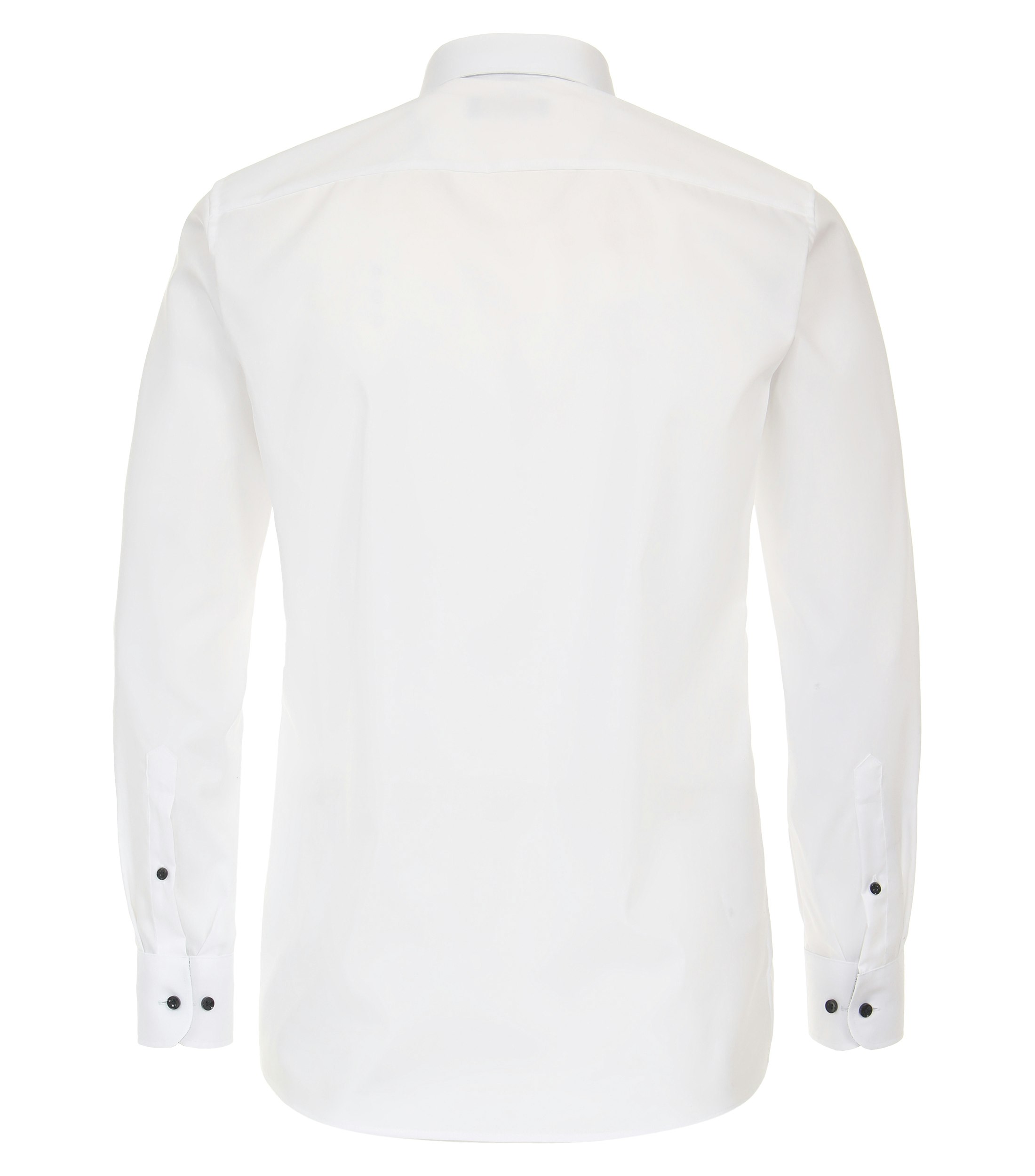 Ein Businesshemd im uni Muster in der Farbe Schneeweiß