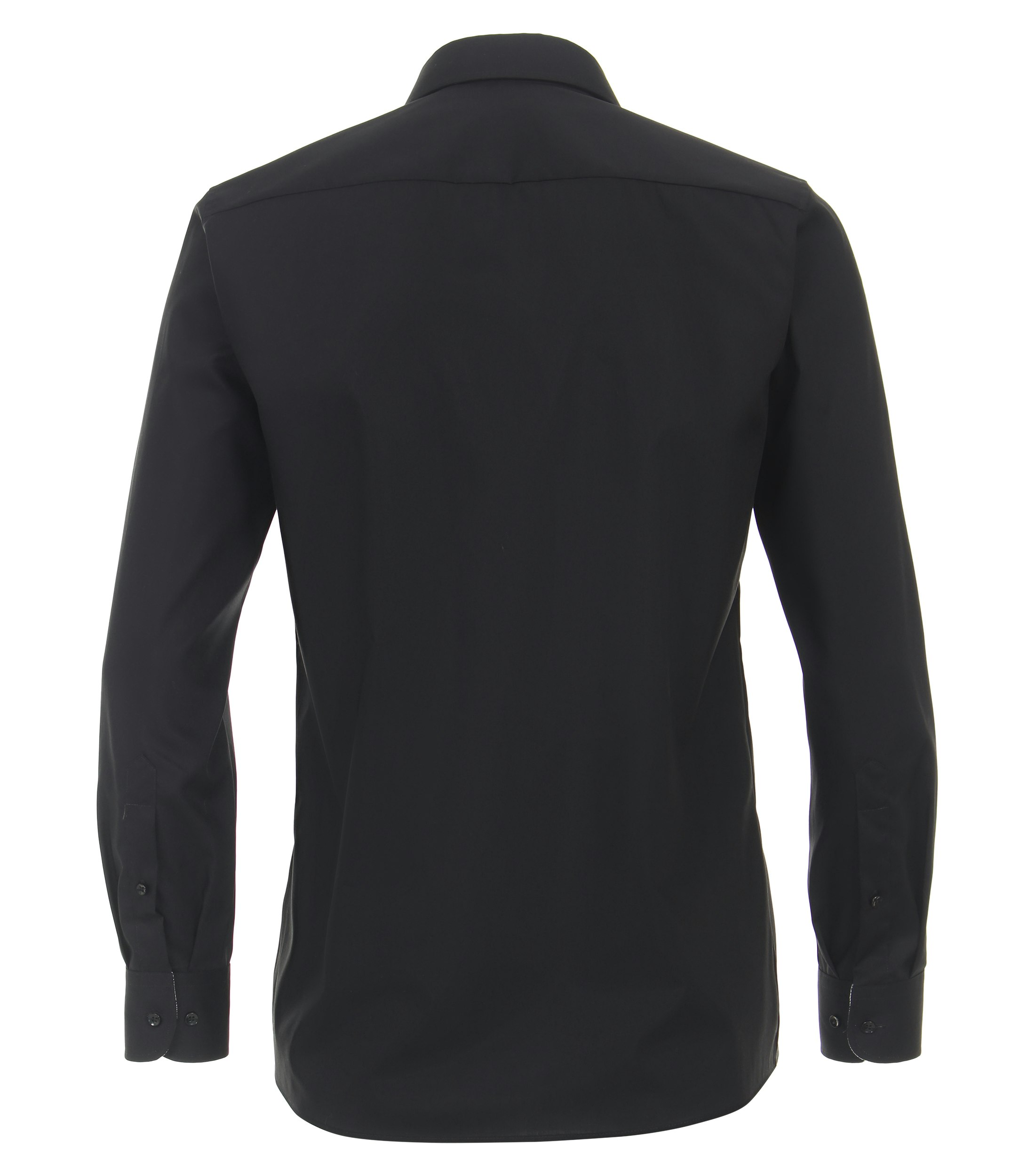 Ein Businesshemd im uni Muster in der Farbe Schwarz