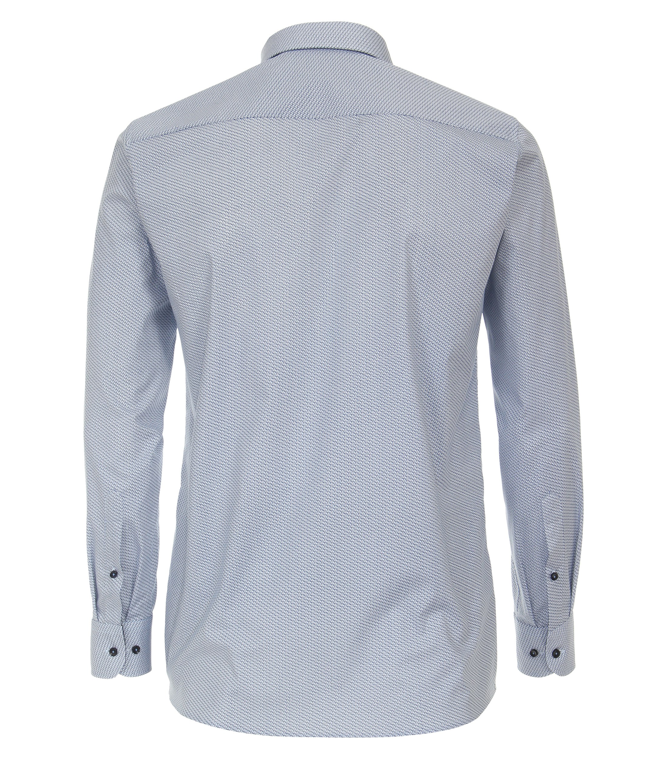 Ein Businesshemd im Print Muster in der Farbe Mittelblau