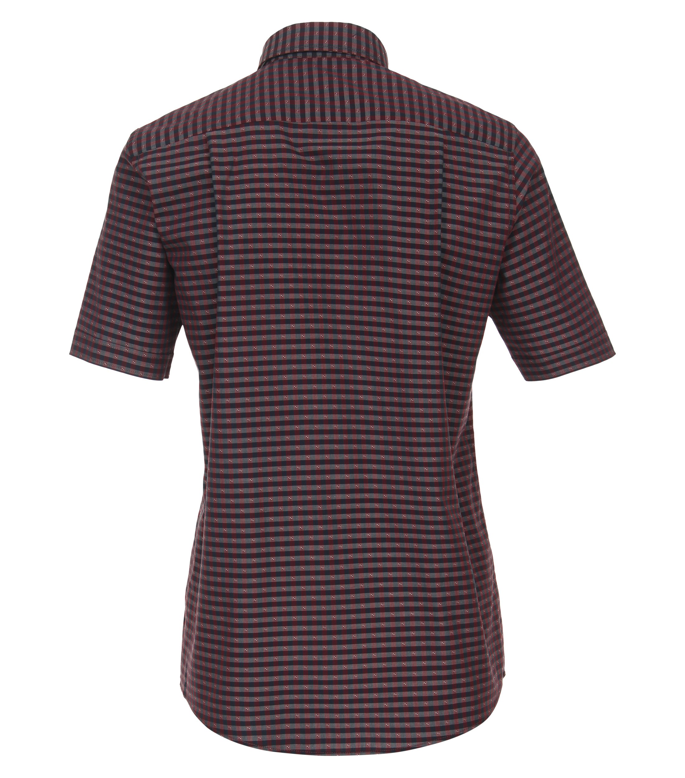 Ein Freizeithemd im kariert Muster in der Farbe Dunkelrot
