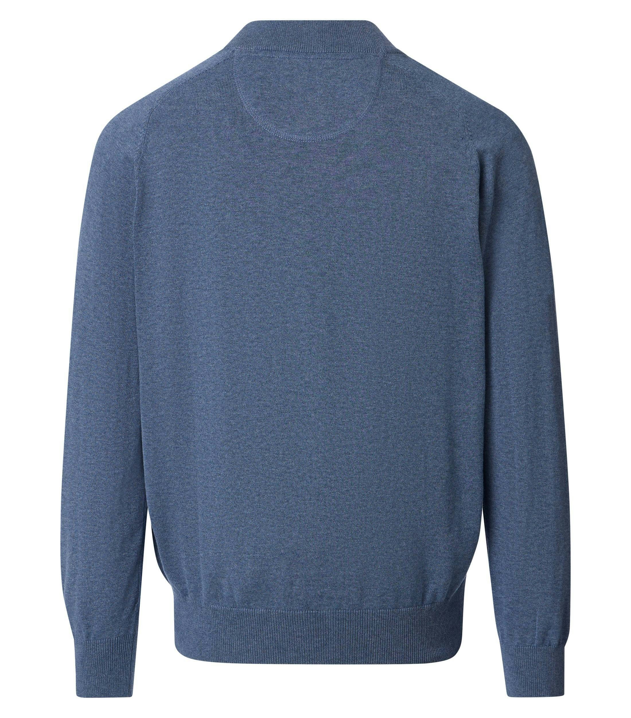 Strickjacke im unifarbenen Design in der Farbe graues Dunkelblau