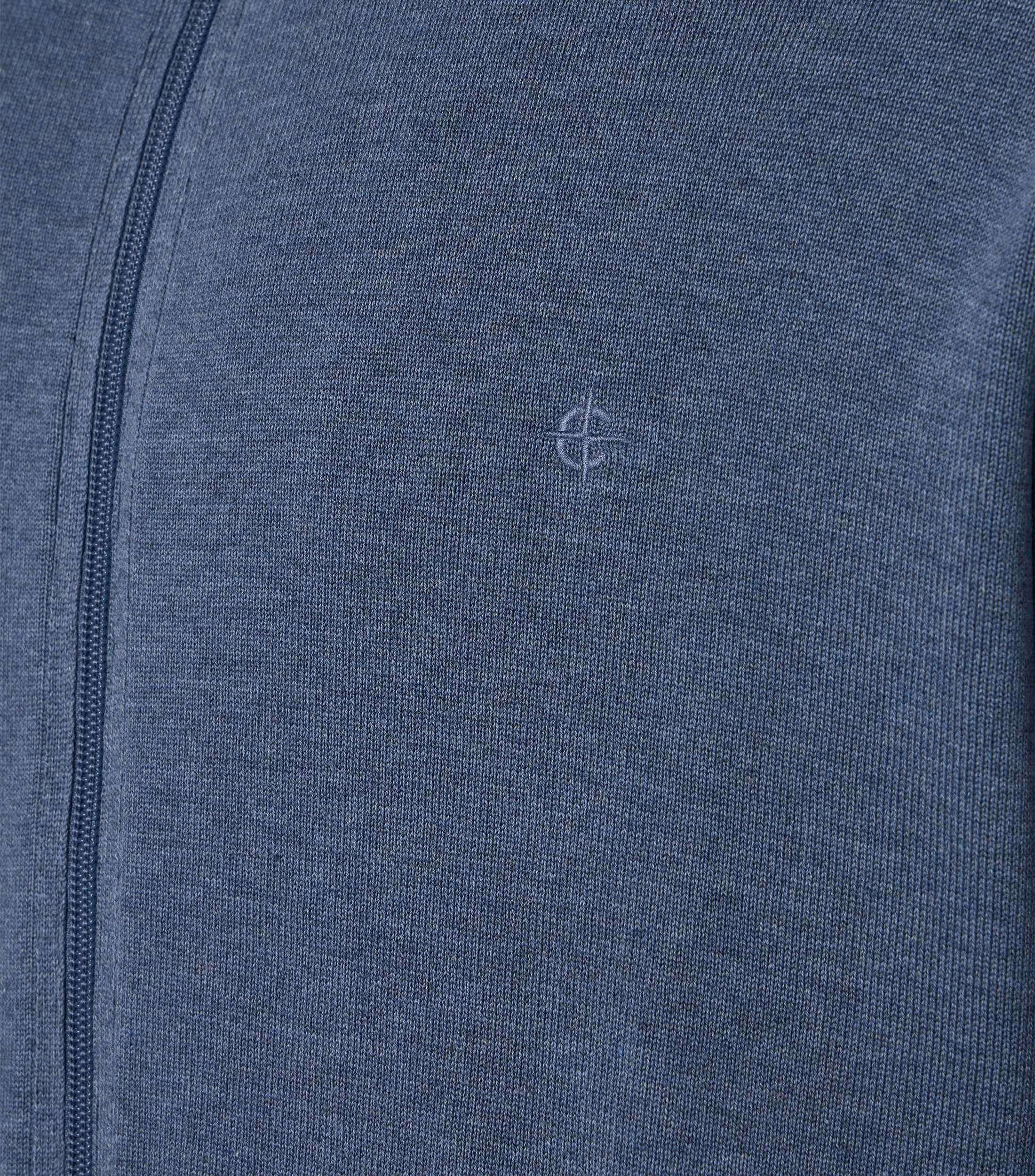 Strickjacke im unifarbenen Design in der Farbe graues Dunkelblau