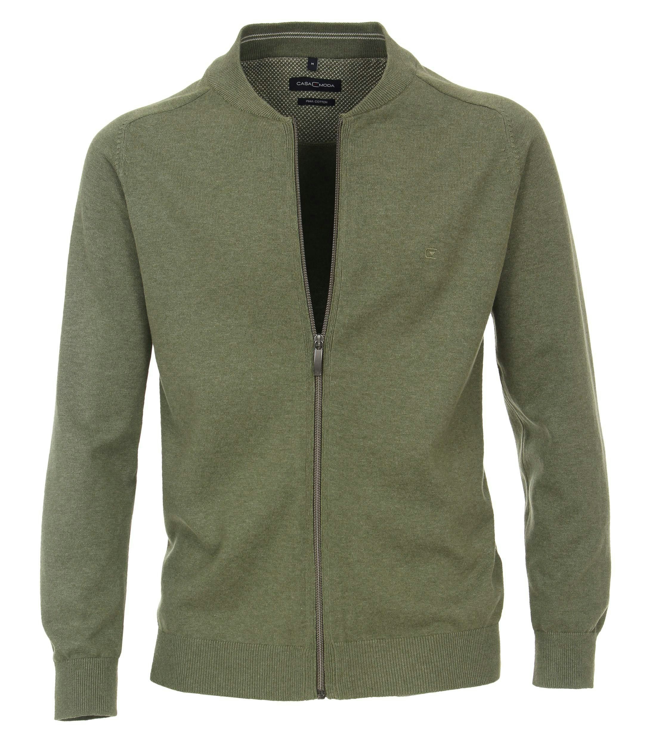 Strickjacke im unifarbenen Design in der Farbe Grün