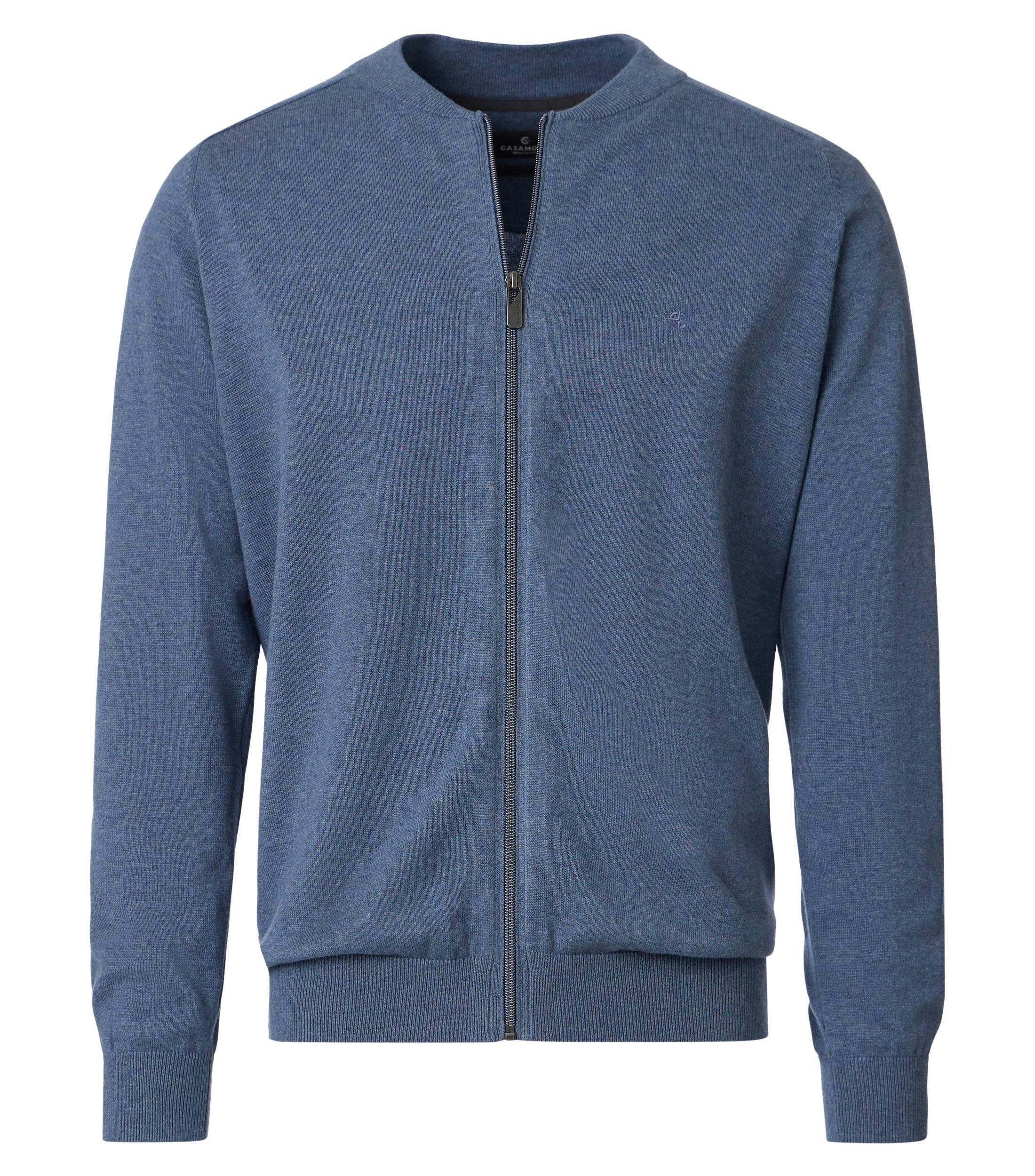 Strickjacke im unifarbenen Design in der Farbe Königsblau