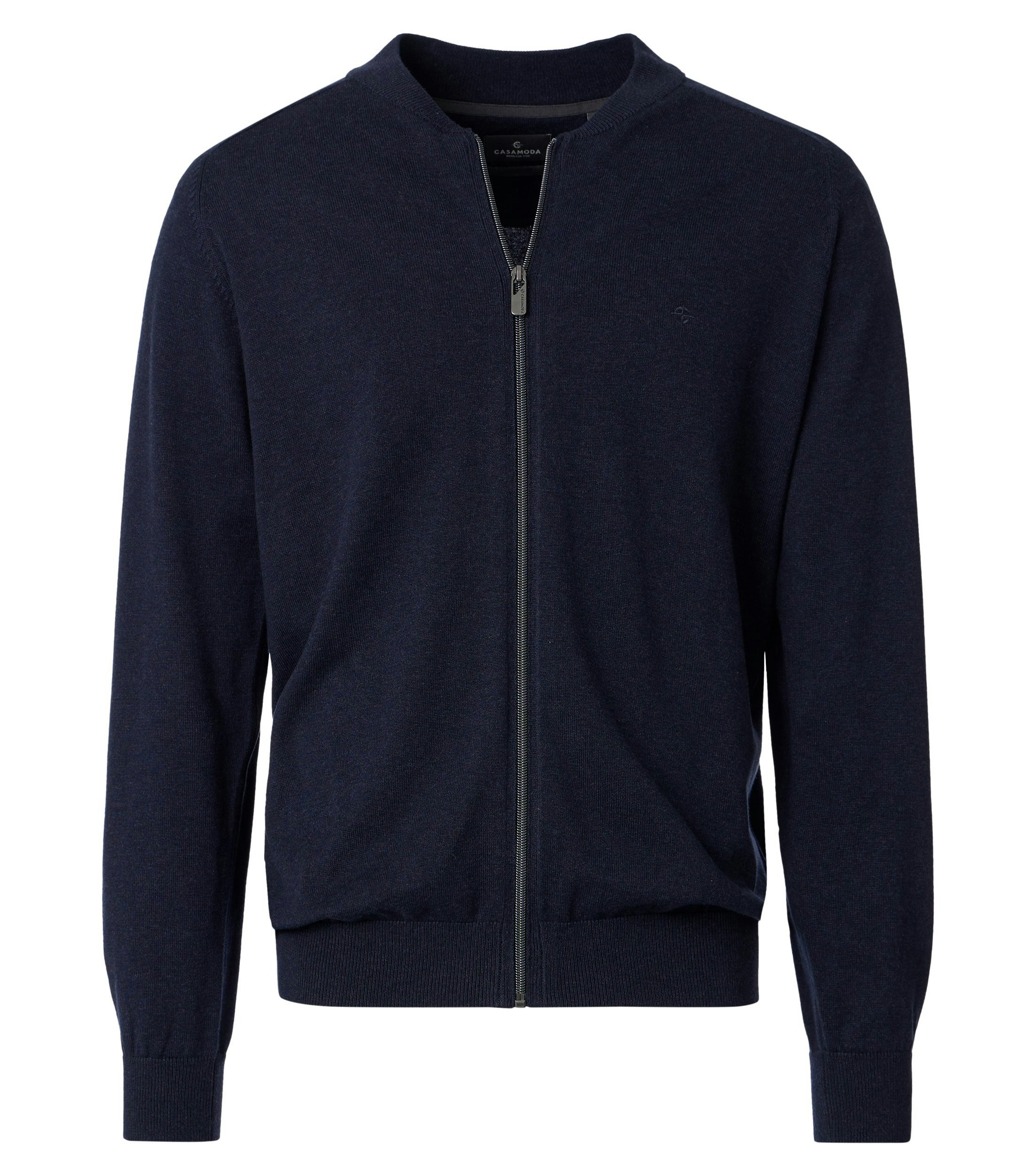 Strickjacke im unifarbenen Design in der Farbe Nachtblau