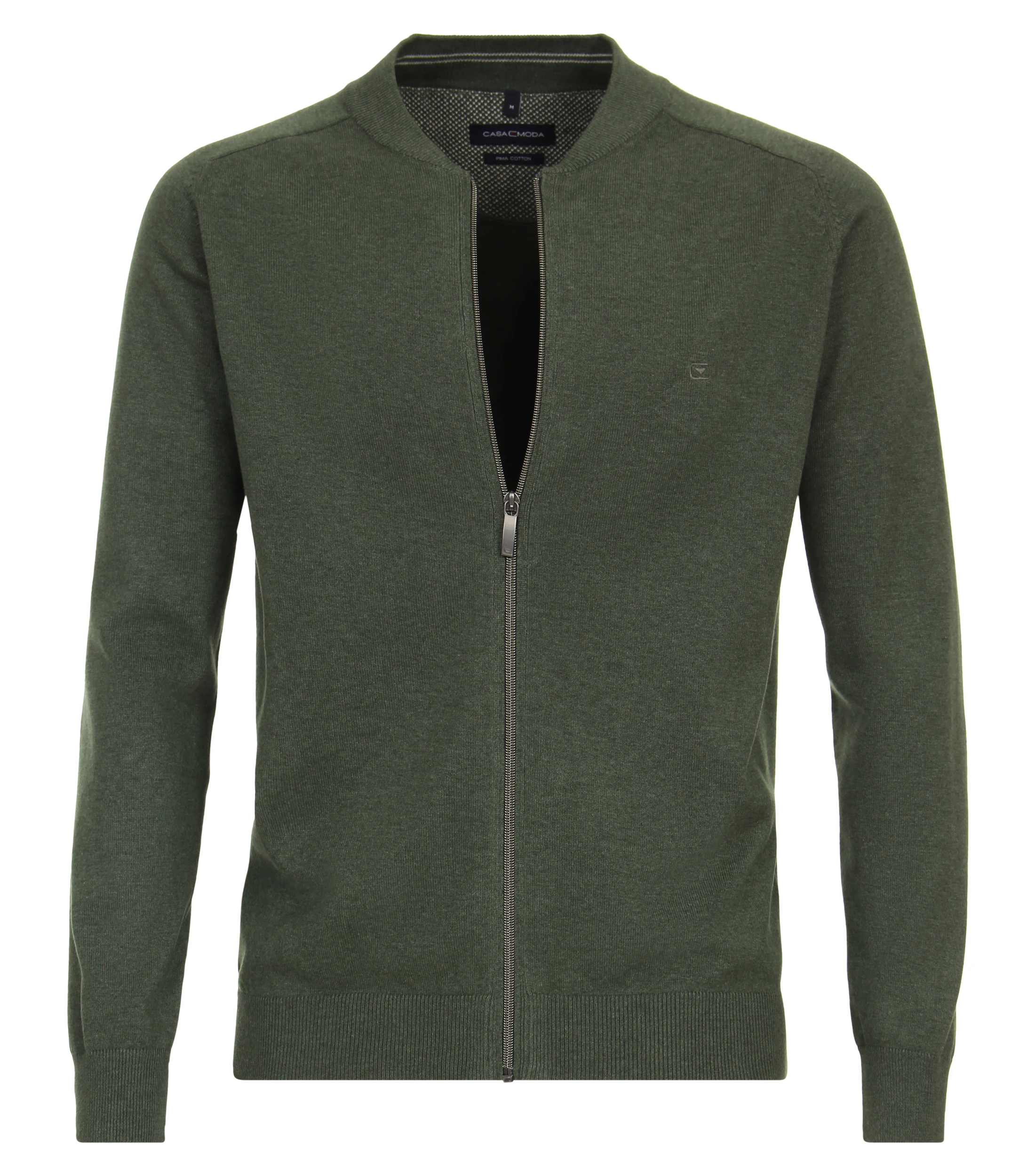 Strickjacke im unifarbenen Design in der Farbe Dunkelgrün