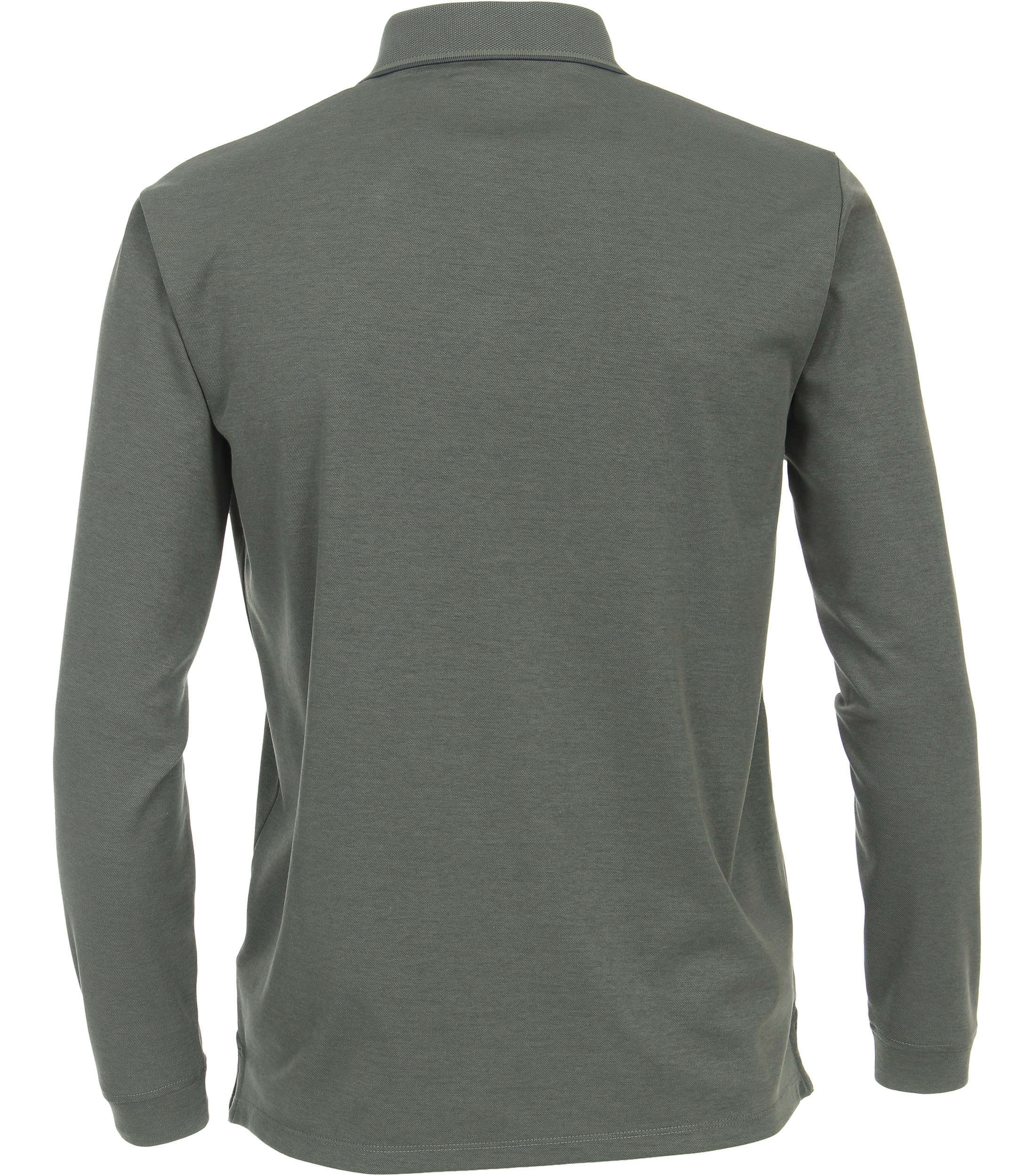 Ein Polo-Shirt im uni Muster in der Farbe Olive