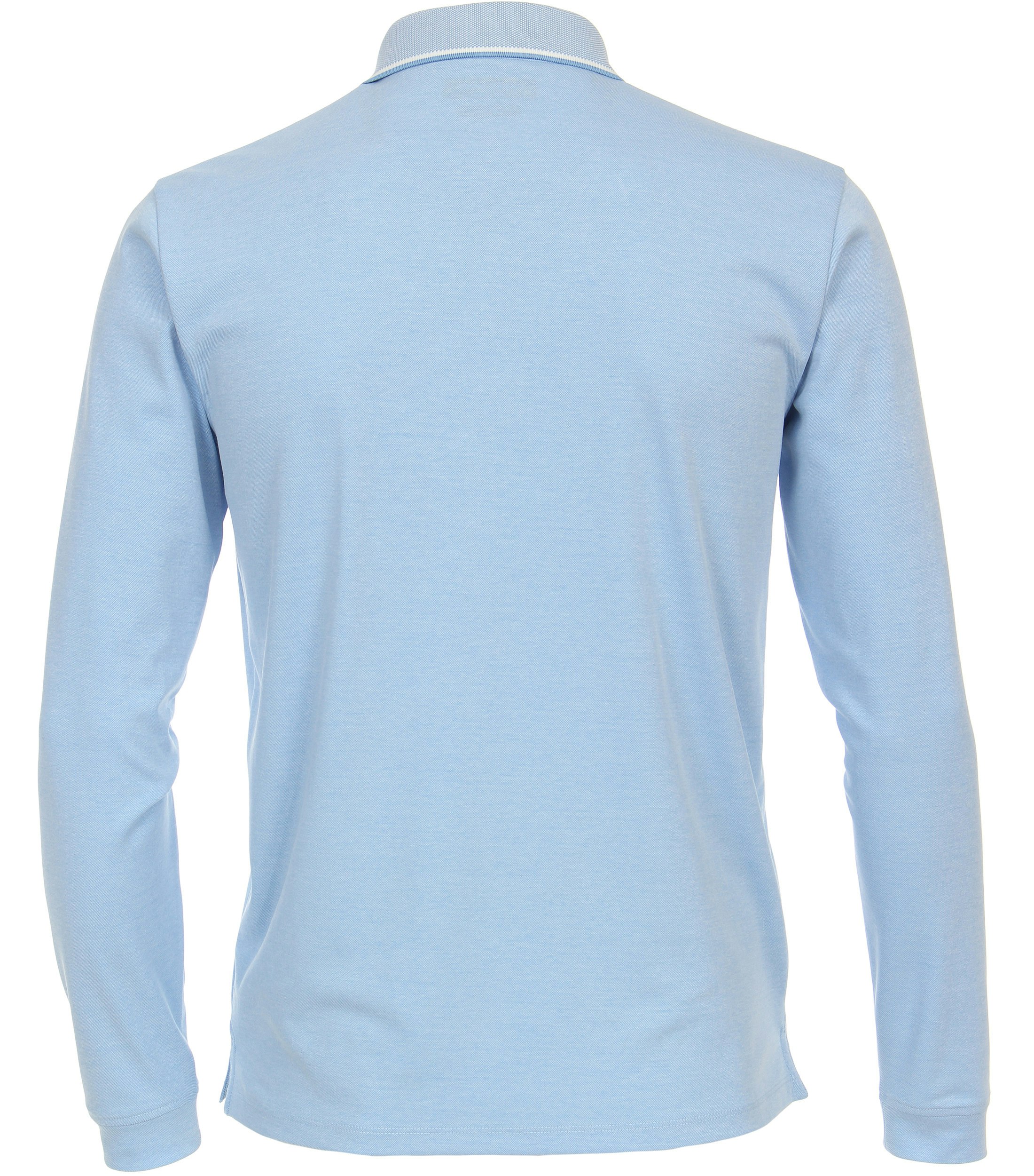 Ein Polo-Shirt im uni Muster in der Farbe Hellblau
