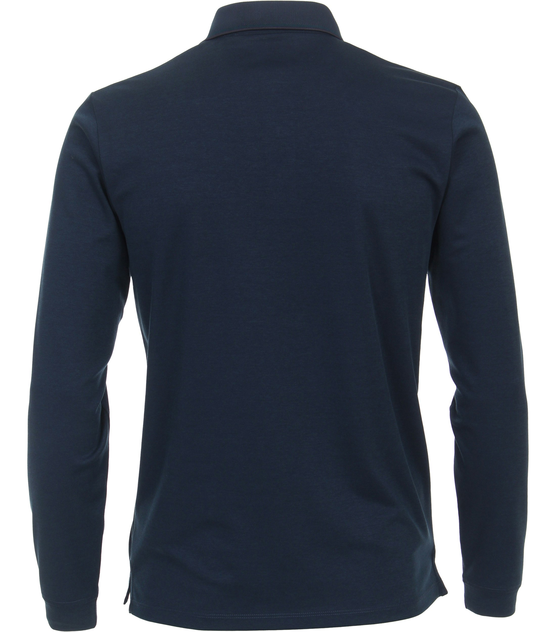 Ein Polo-Shirt im uni Muster in der Farbe sattes Dunkelblau