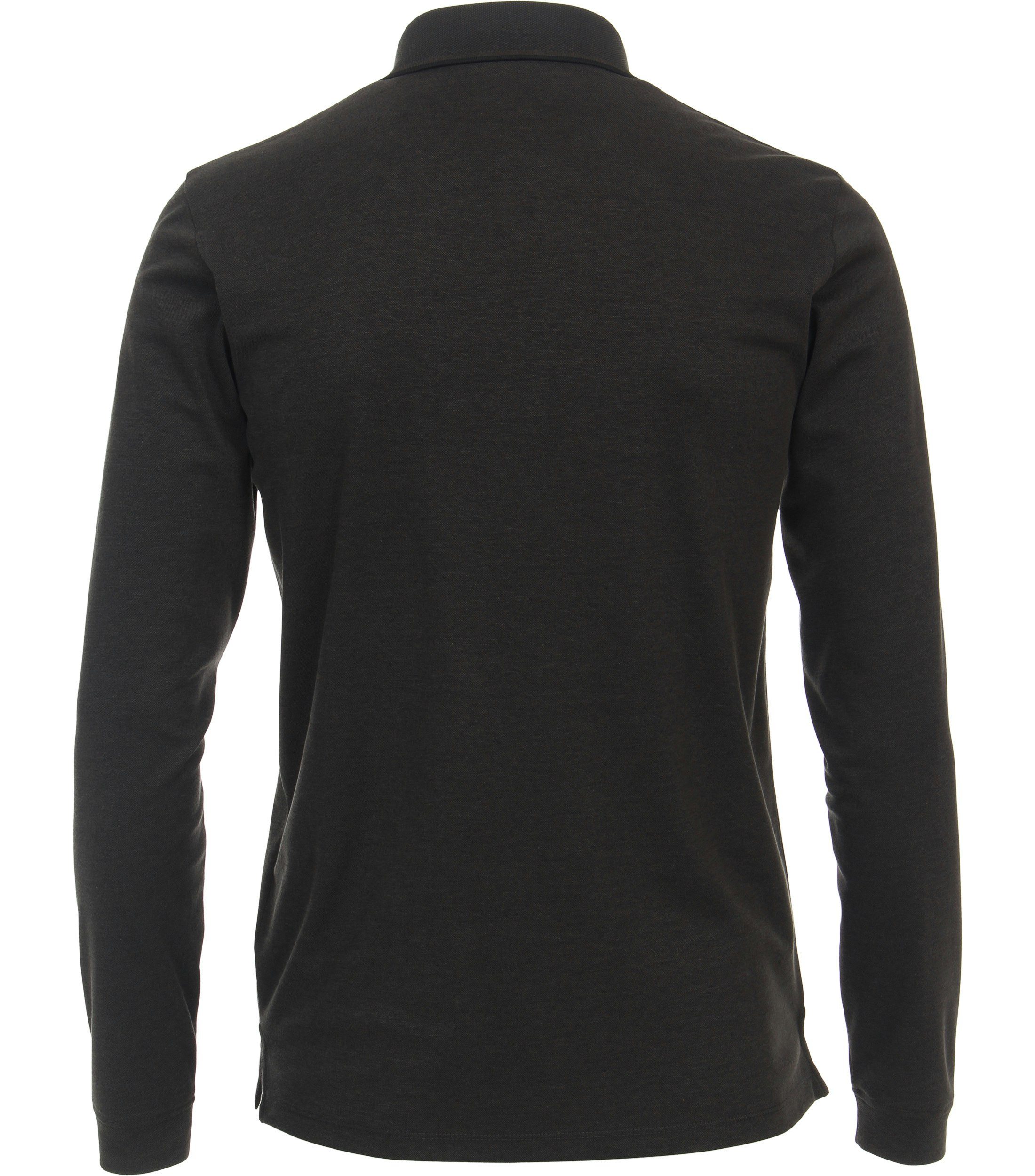 Ein Polo-Shirt im uni Muster in der Farbe Dunkelgrau