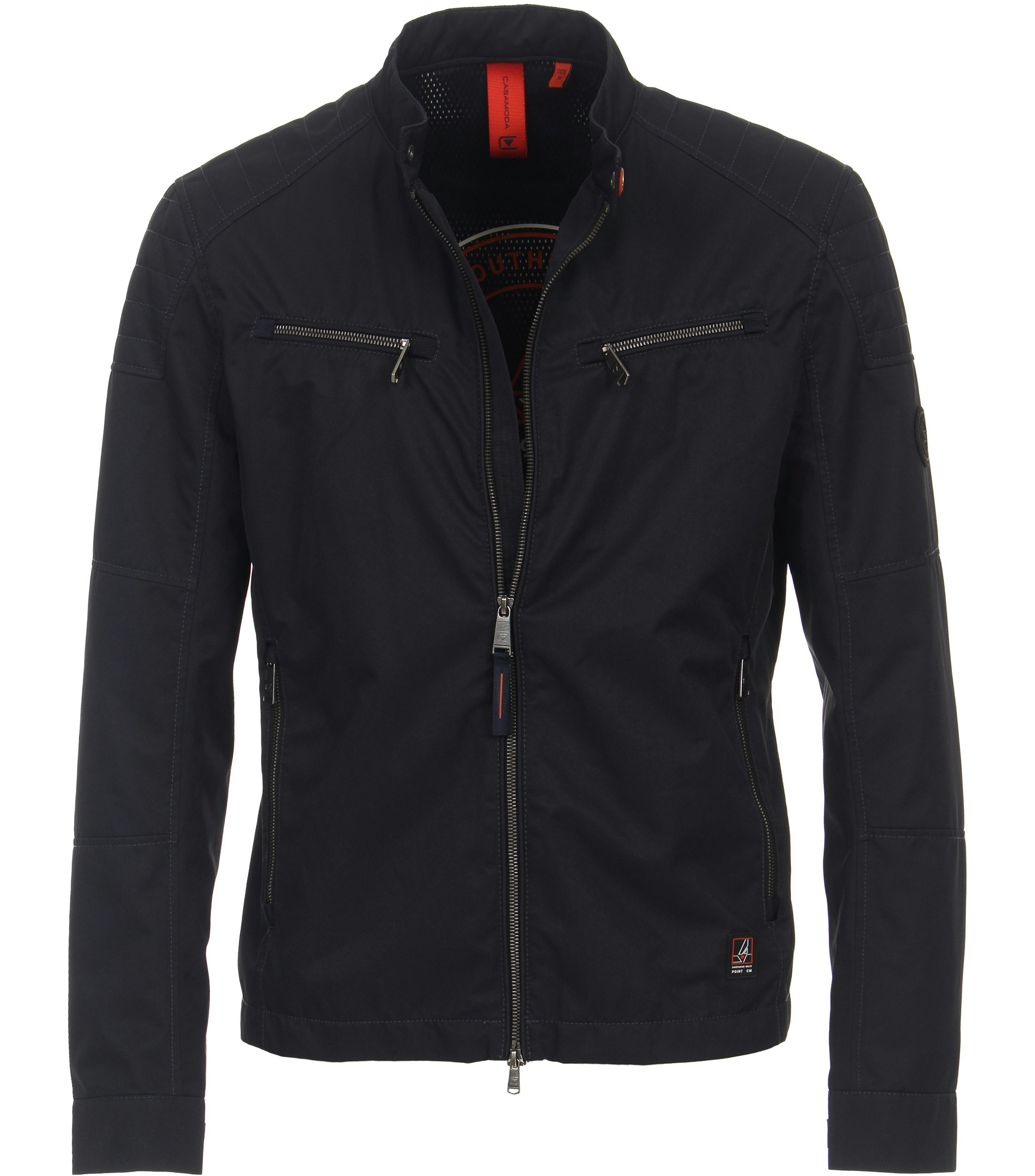 Ein Jacke im uni Muster in der Farbe Dunkelblau