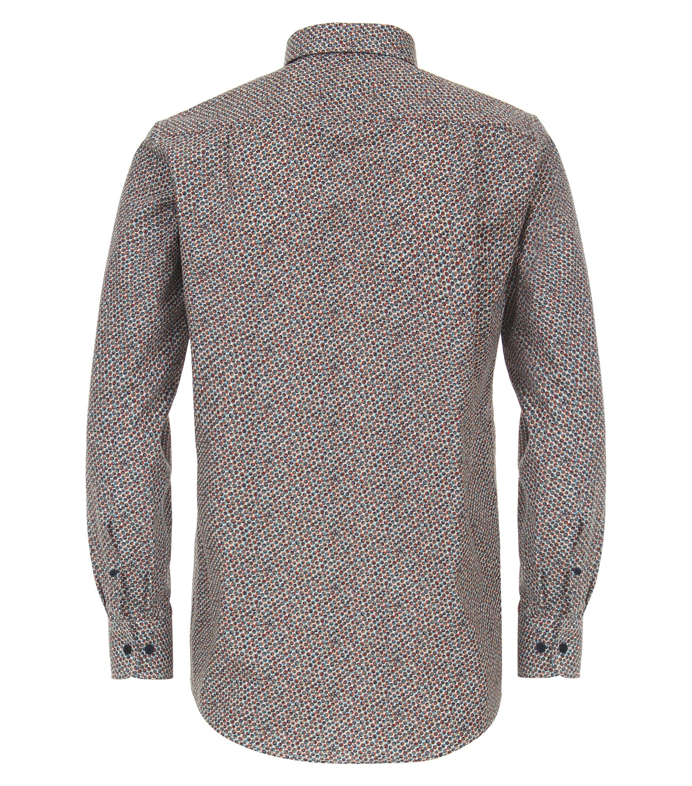 Ein Freizeithemd im Print Muster in der Farbe Orange