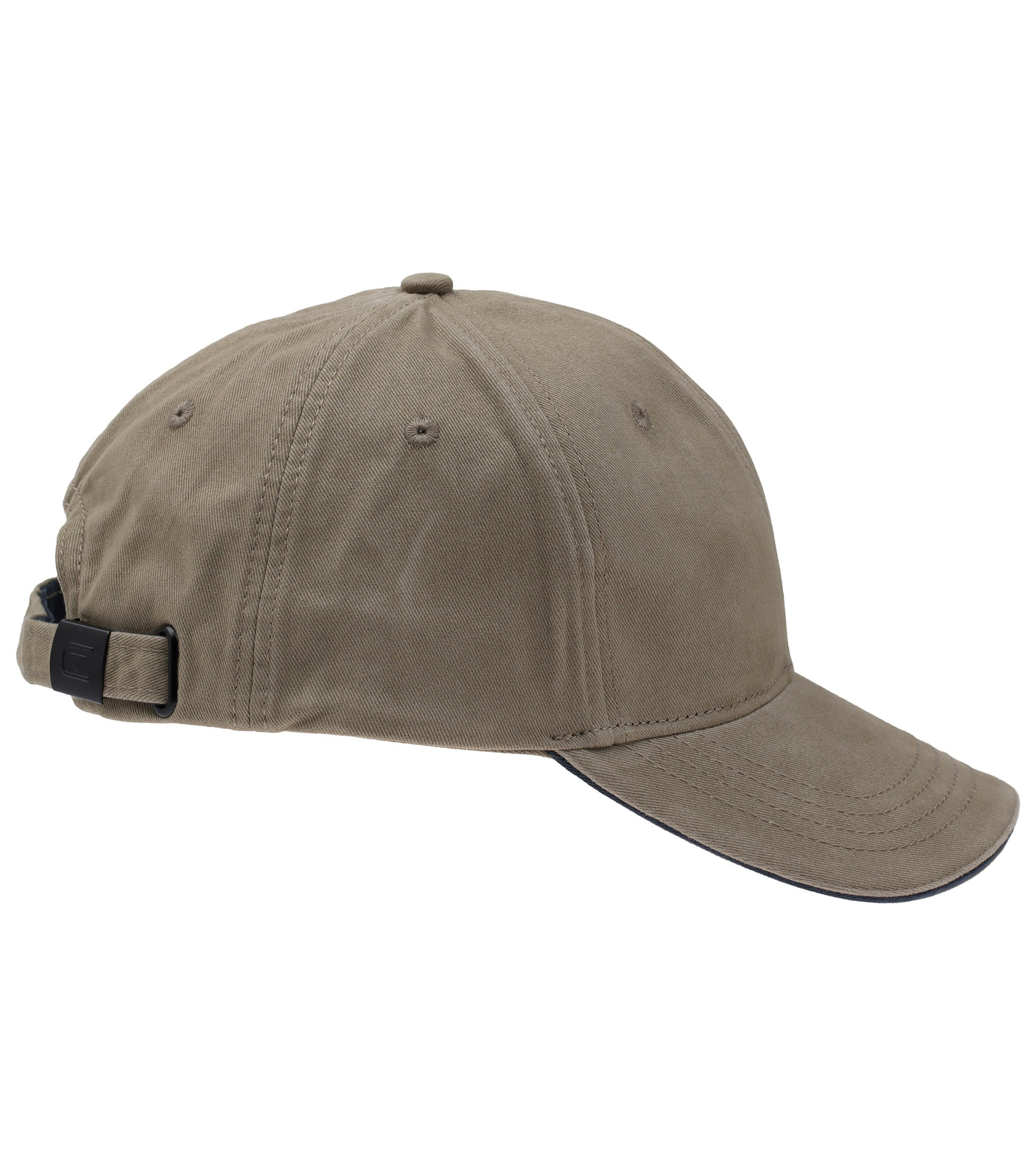 Ein Cap im uni Muster in der Farbe Beige