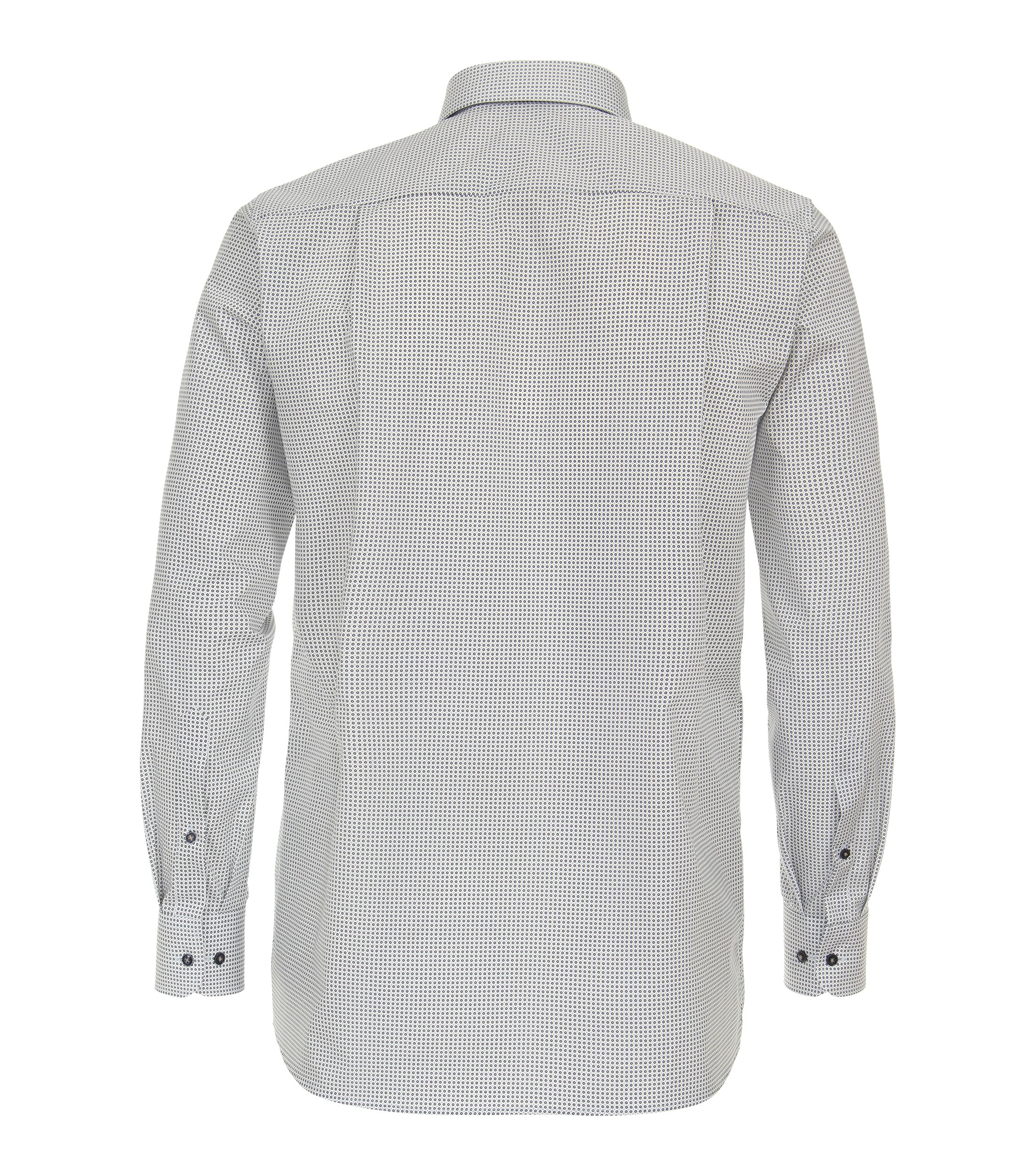 Ein Businesshemd im Print Muster in der Farbe Dunkelblau