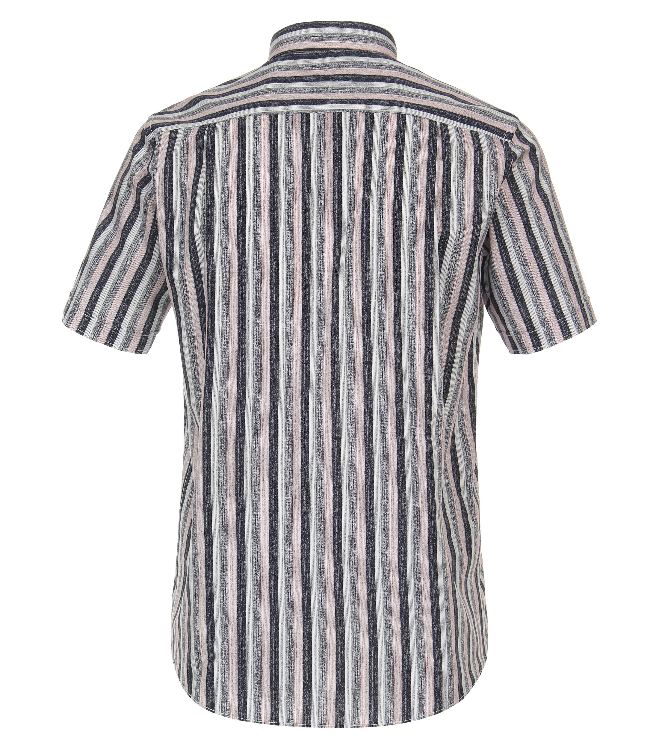 Ein Freizeithemd im gestreift Muster in der Farbe Mittelblau
