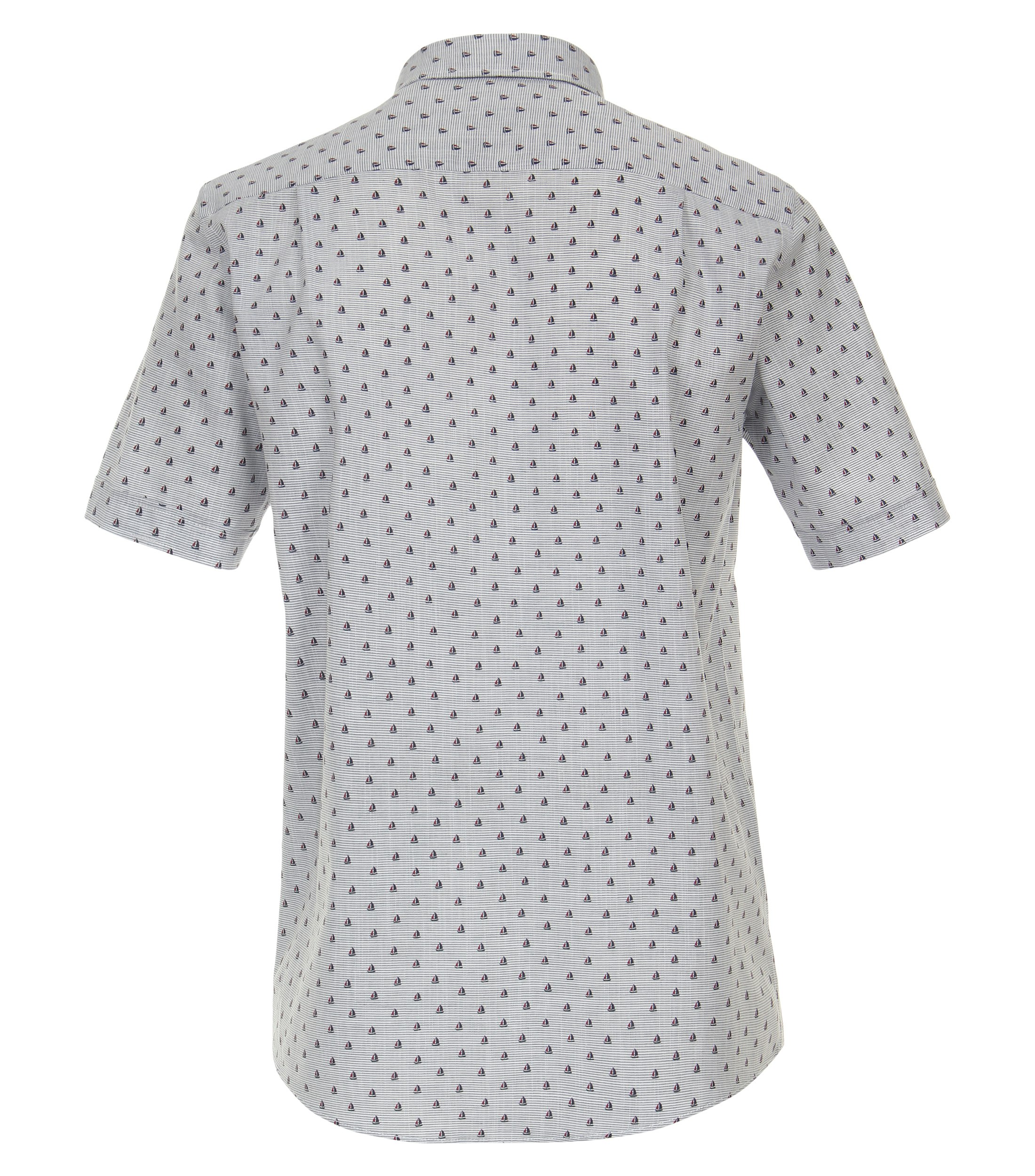 Ein Freizeithemd im Print Muster in der Farbe Dunkelblau