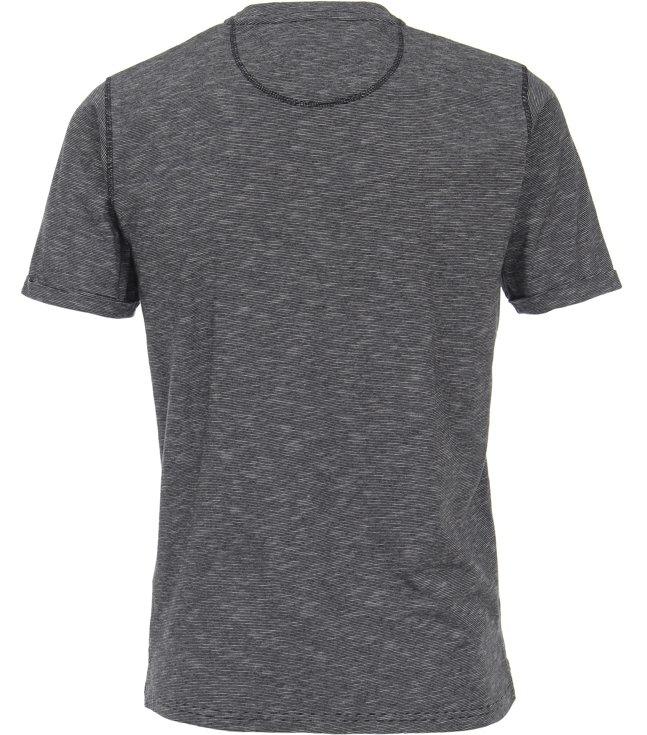 Ein T-Shirt im uni Muster in der Farbe graues Dunkelblau