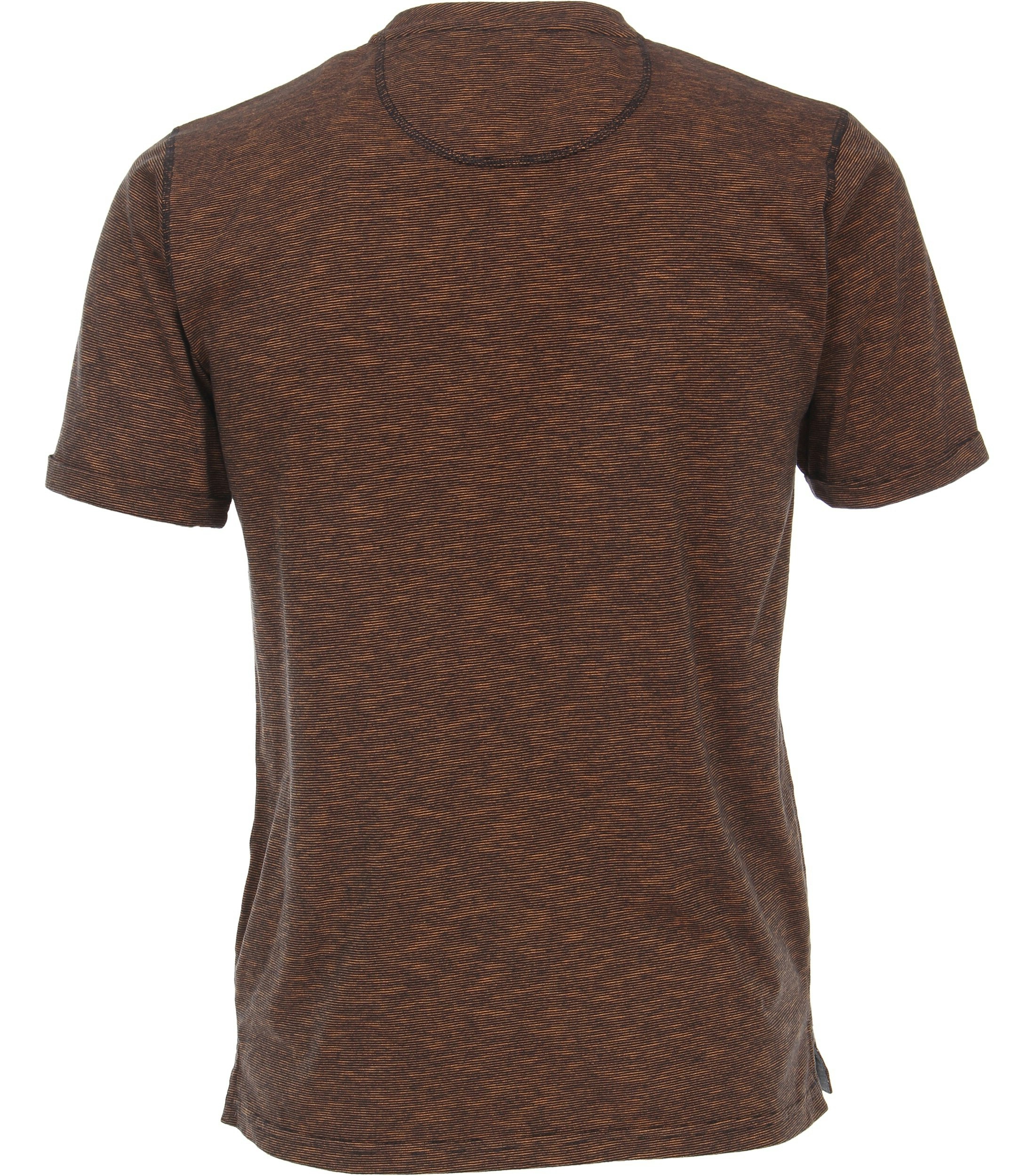 Ein T-Shirt im uni Muster in der Farbe Dunkelorange