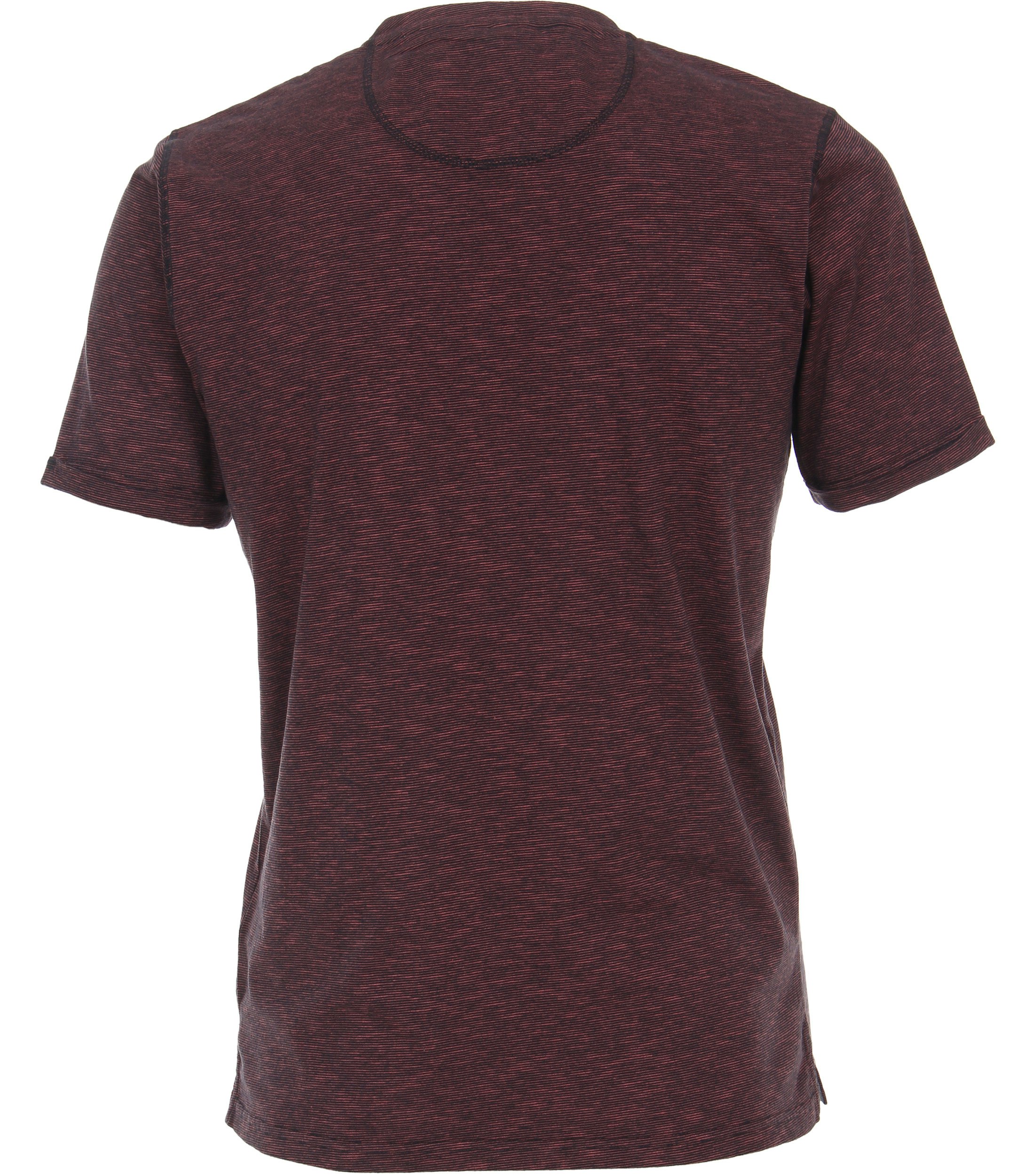 Ein T-Shirt im uni Muster in der Farbe Dunkelrot