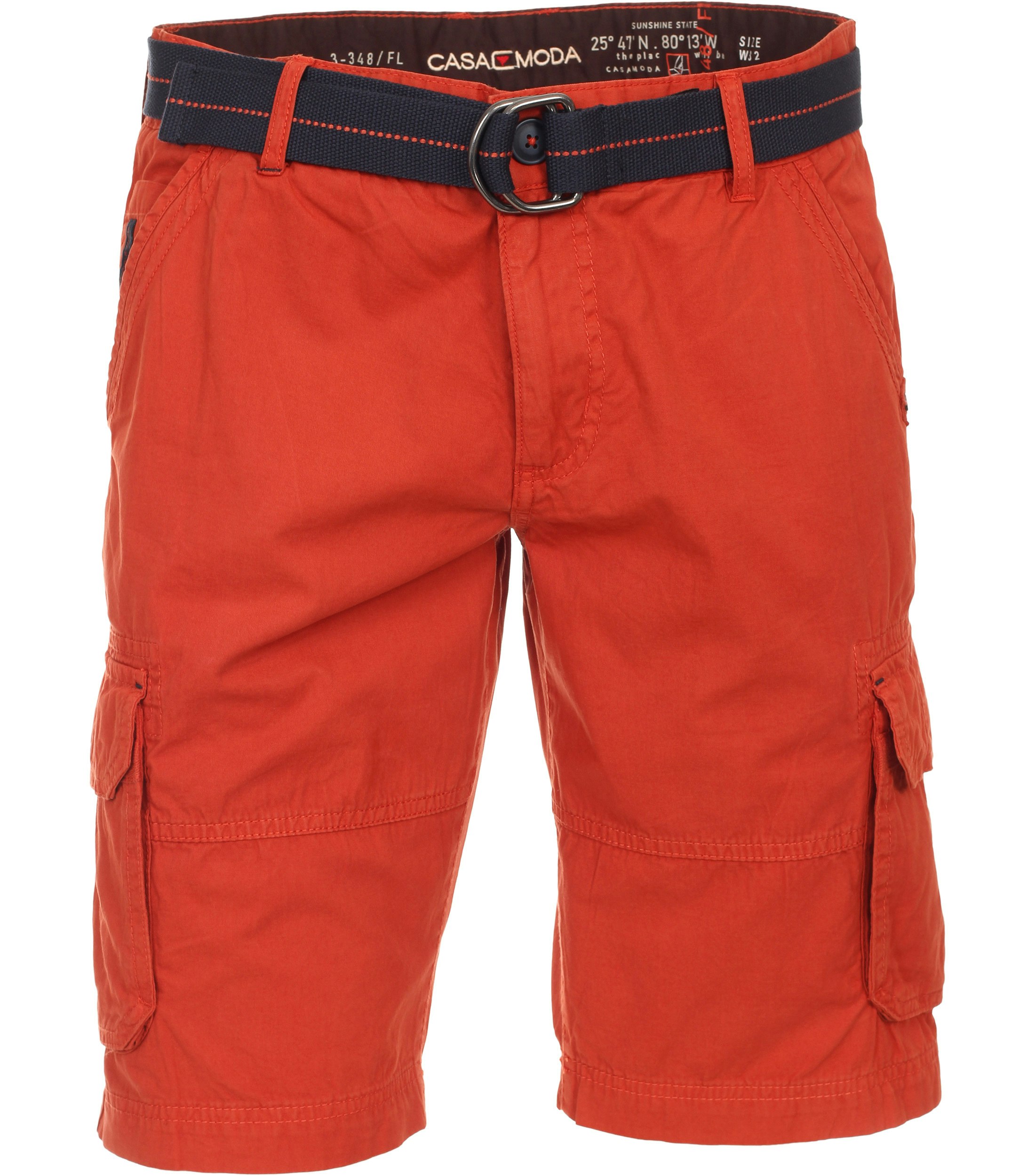 Ein Shorts im uni Muster in der Farbe Dunkelorange