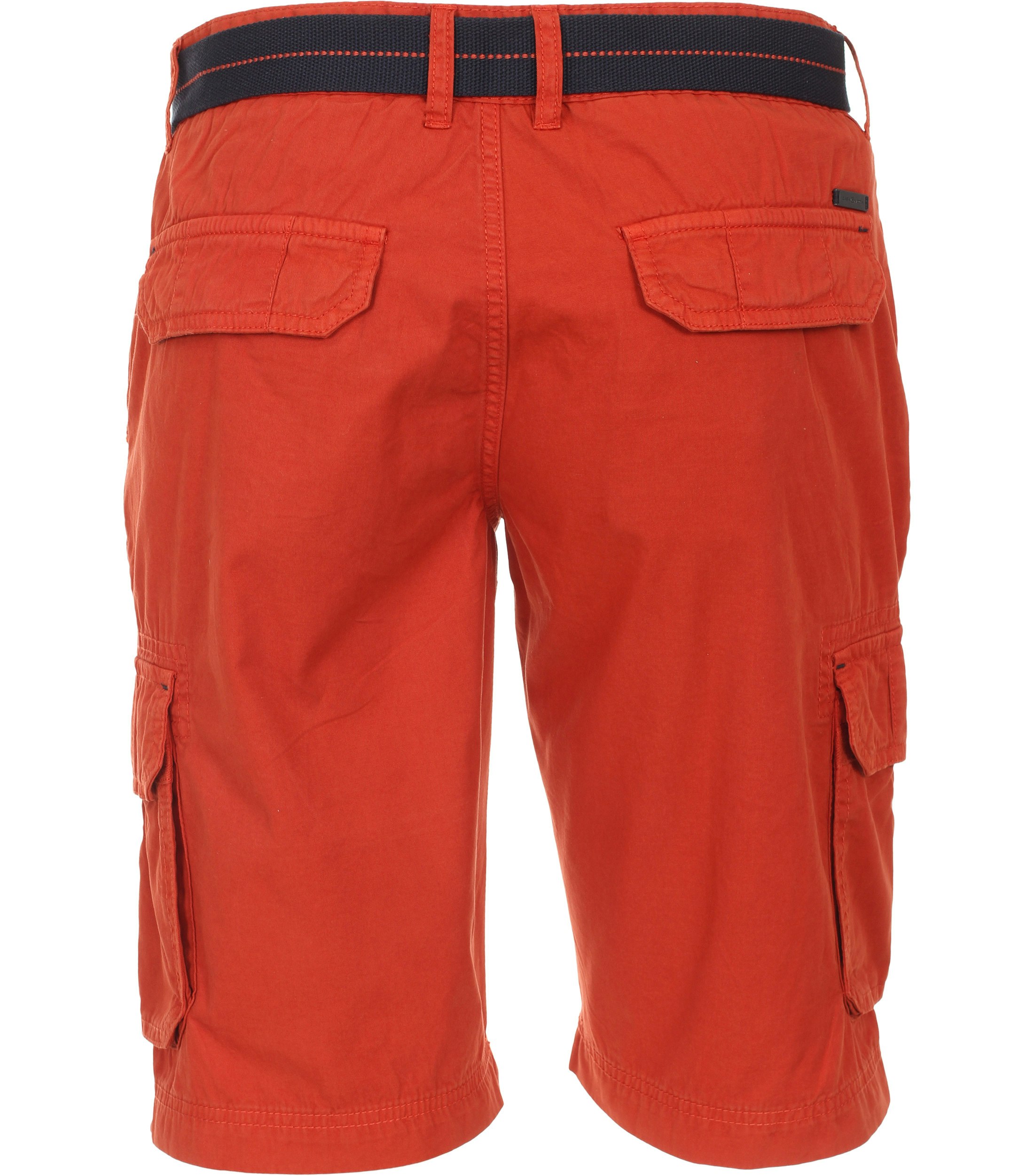 Eine Shorts im uni Muster in der Farbe Dunkelorange