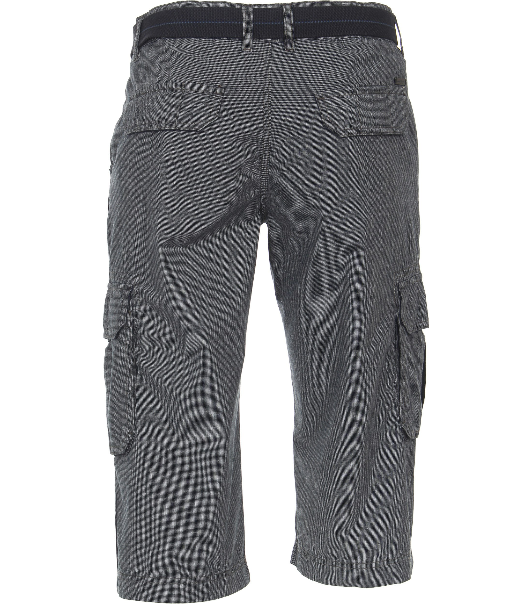 Ein Shorts im uni Muster in der Farbe graues Mittelblau