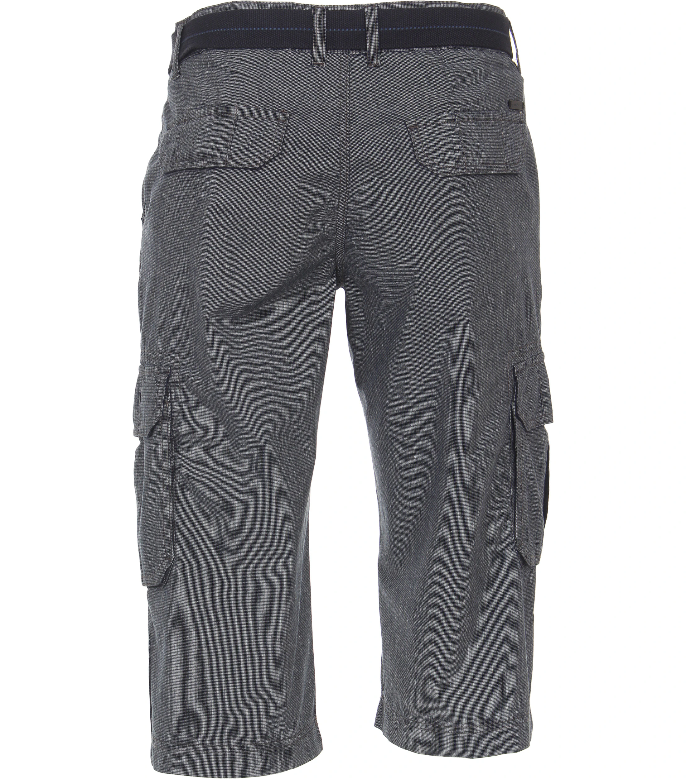 Shorts im unifarbenen Design in der Farbe graues Mittelblau