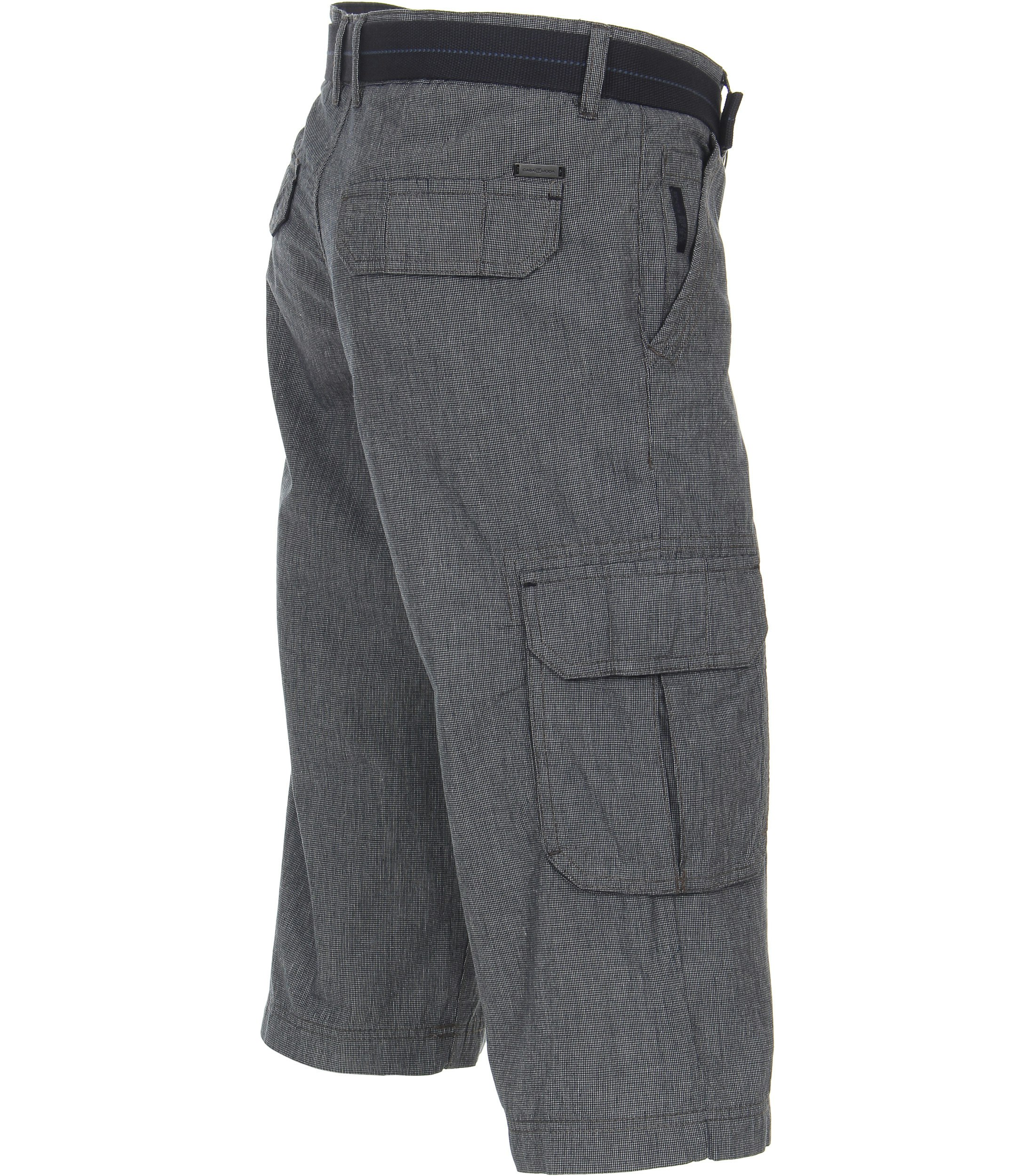 Ein Shorts im uni Muster in der Farbe graues Mittelblau