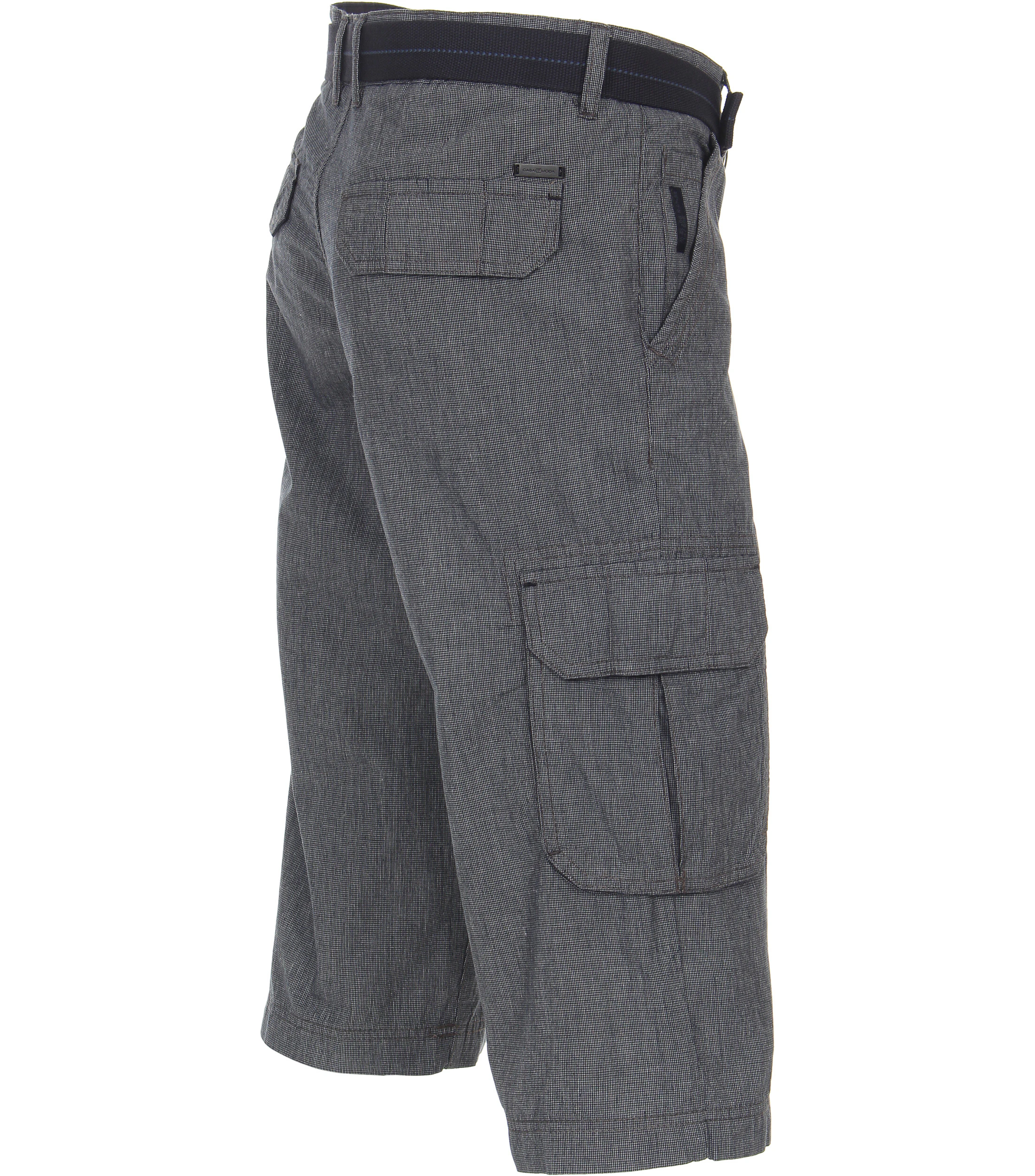Shorts im unifarbenen Design in der Farbe graues Mittelblau