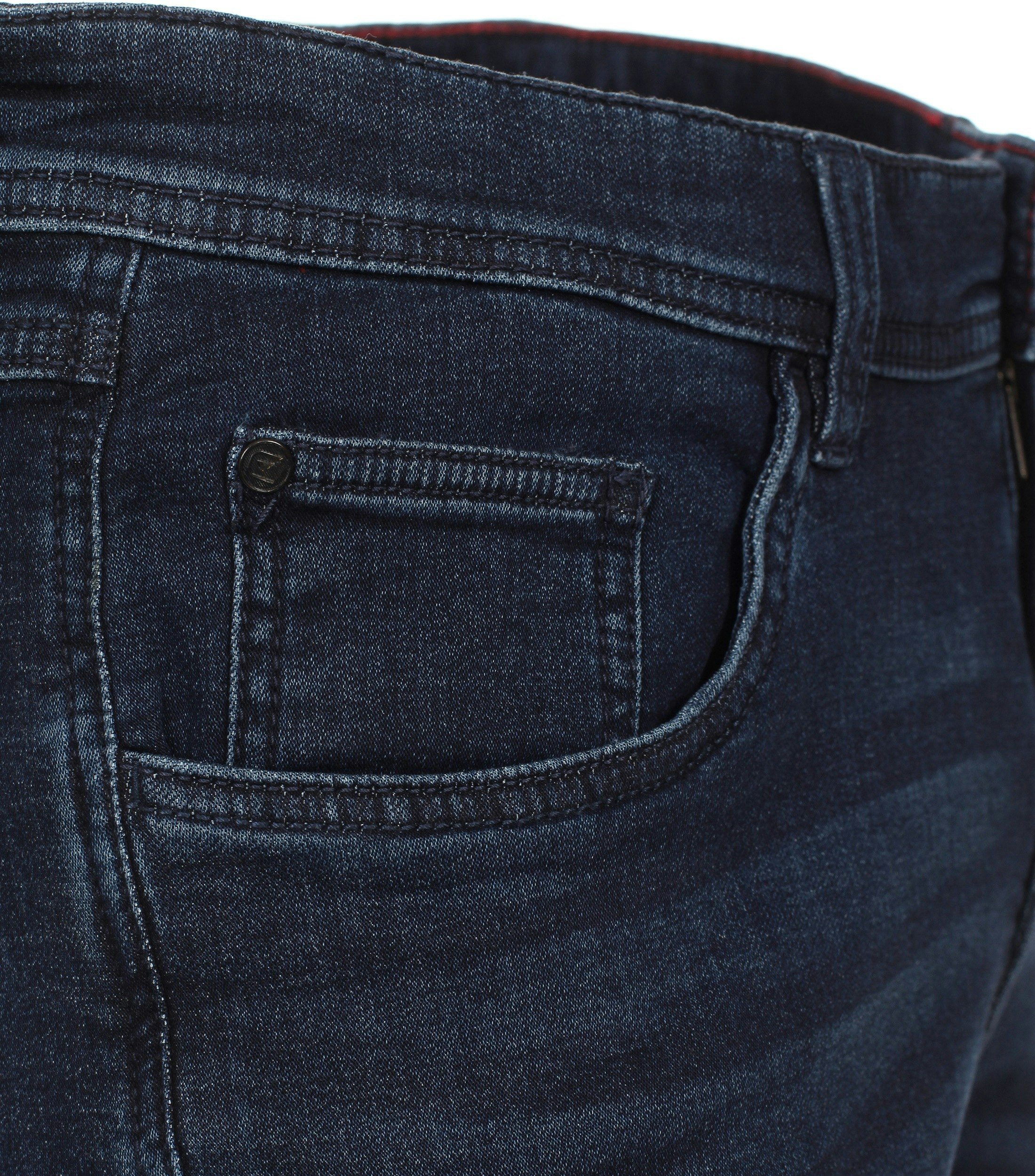 Shorts im unifarbenen Design in der Farbe Dunkelblau