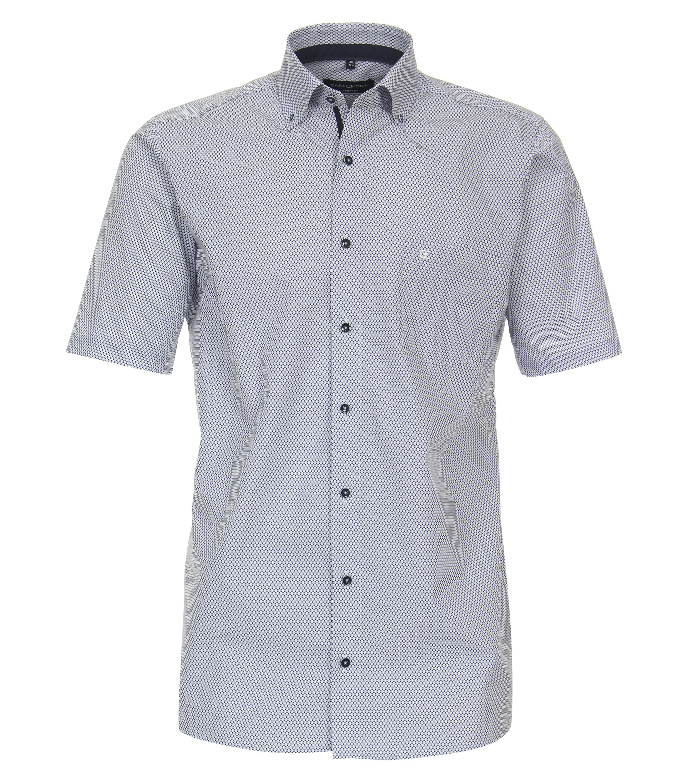 Ein Businesshemd im Print Muster in der Farbe Dunkelblau