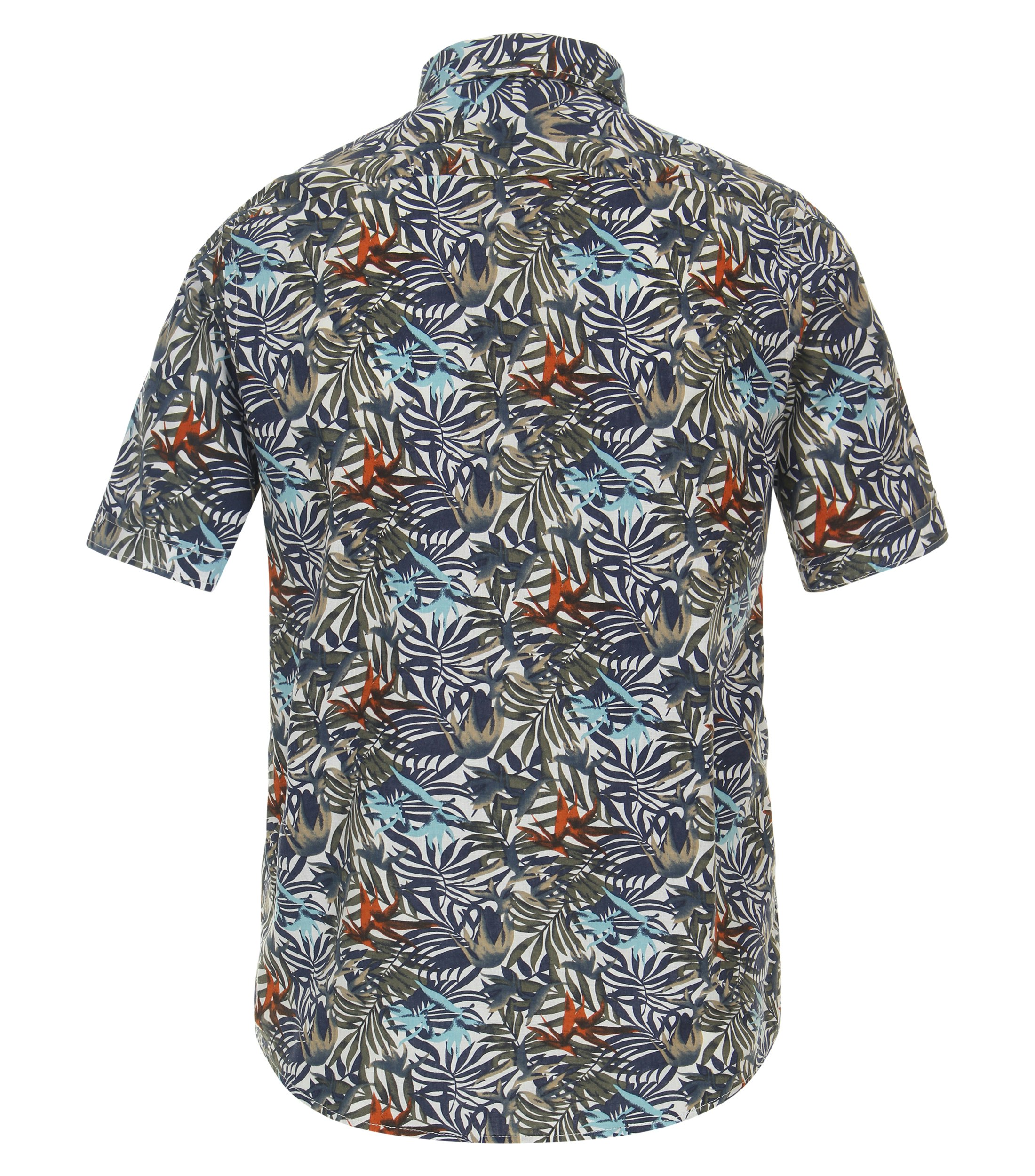 Ein Freizeithemd im Print Muster in der Farbe Dunkelblau