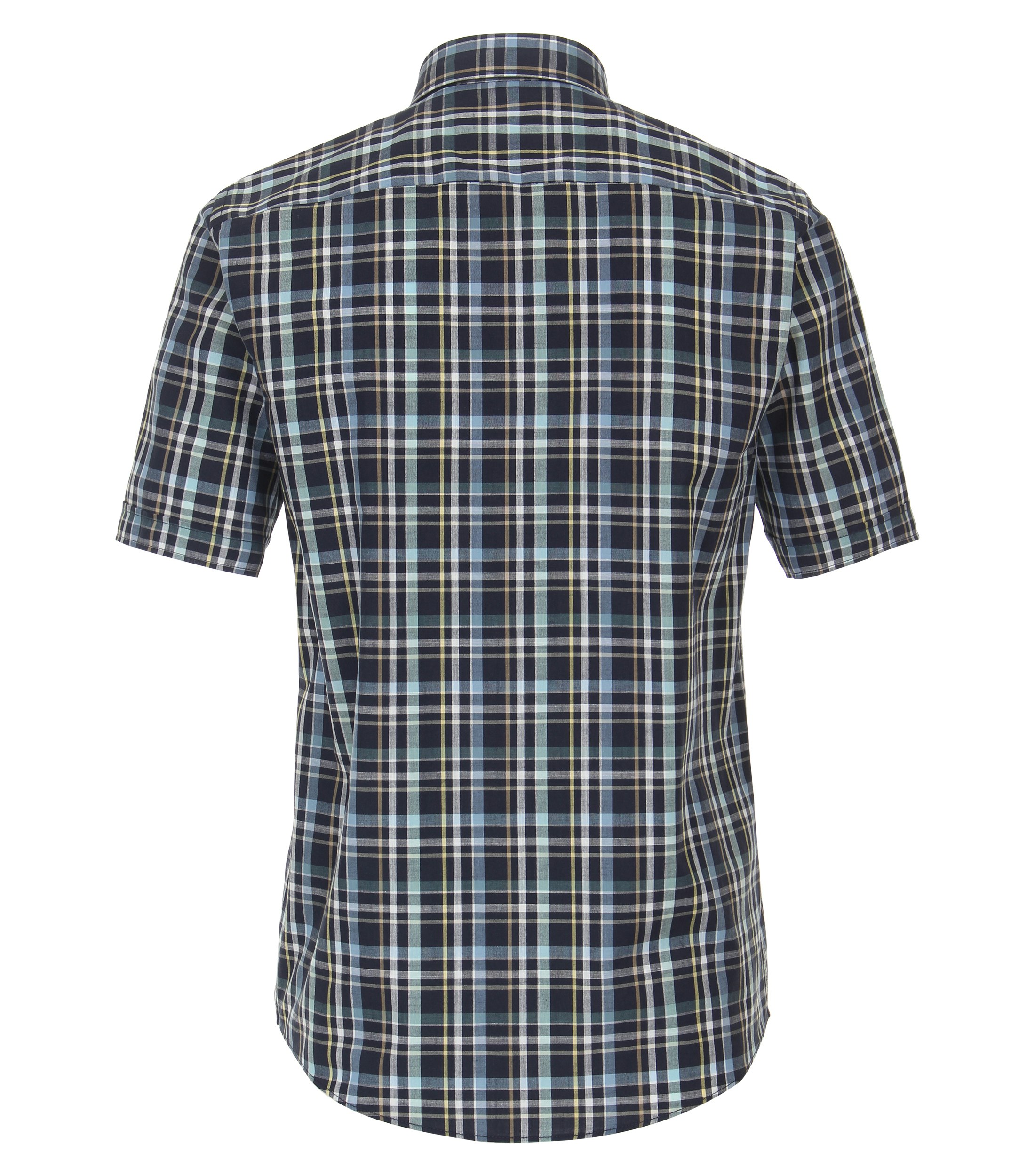Ein Freizeithemd im kariert Muster in der Farbe Dunkelblau