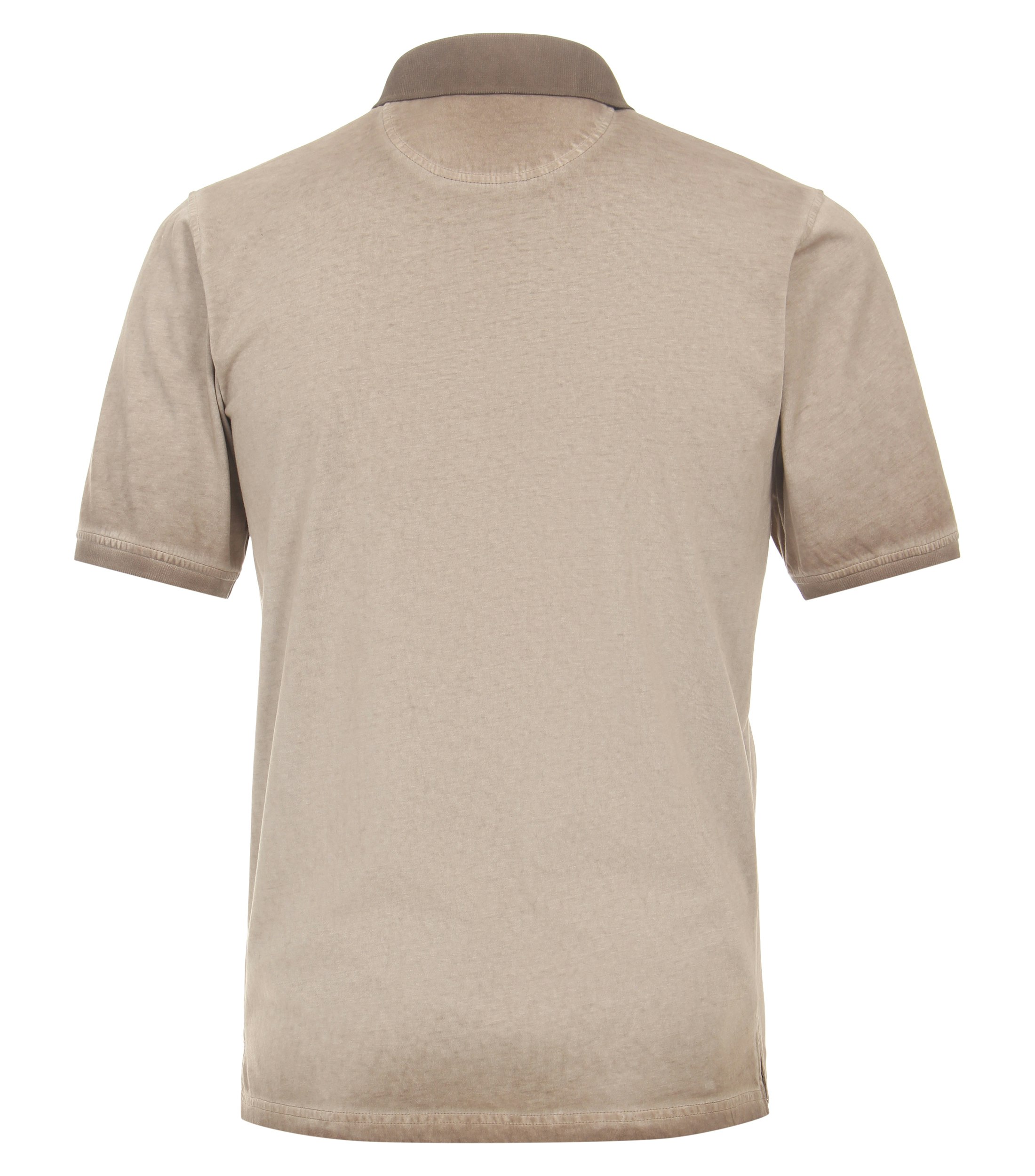 Ein Polo-Shirt im uni Muster in der Farbe Beige