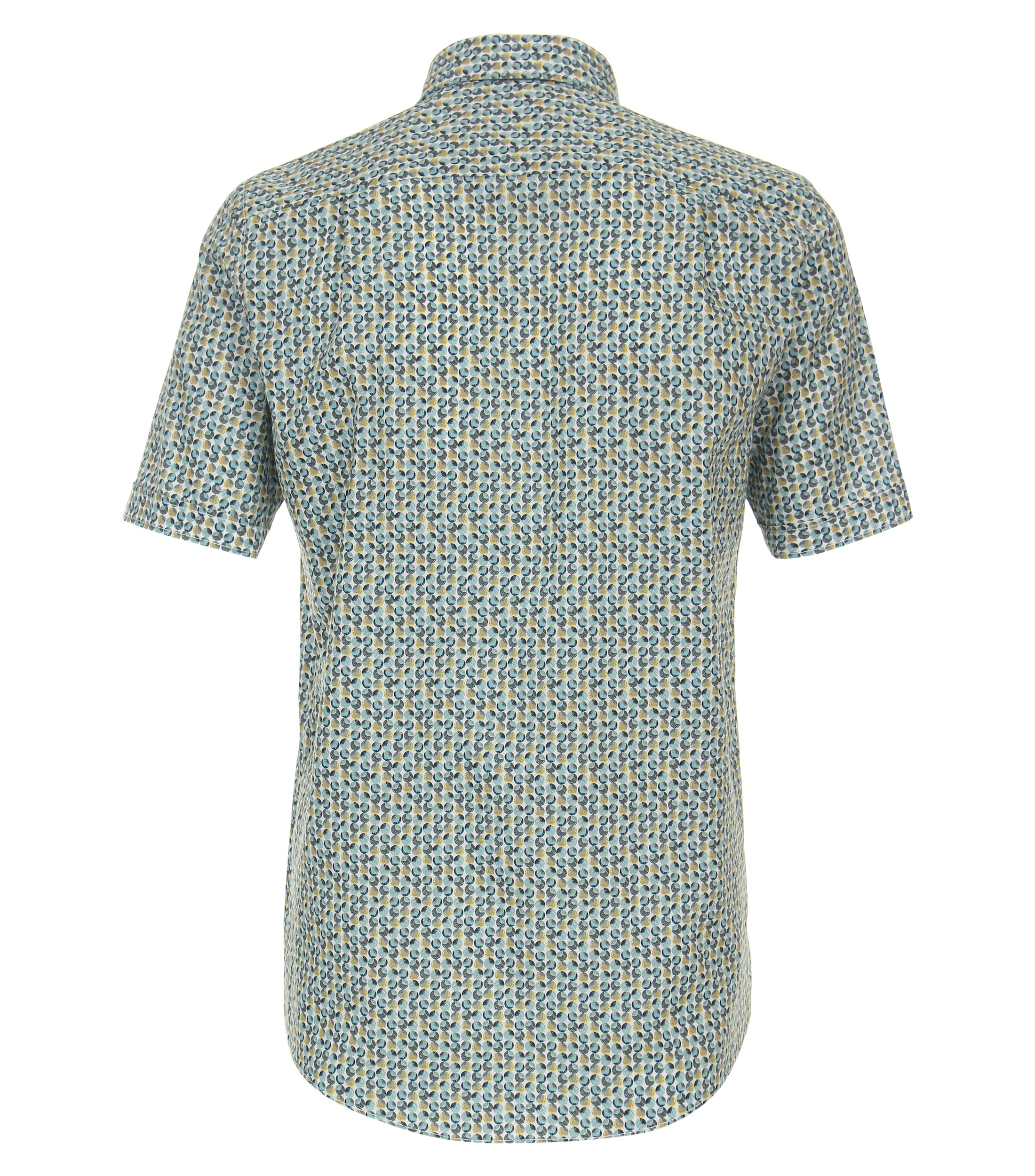 Ein Freizeithemd im Print Muster in der Farbe Türkis
