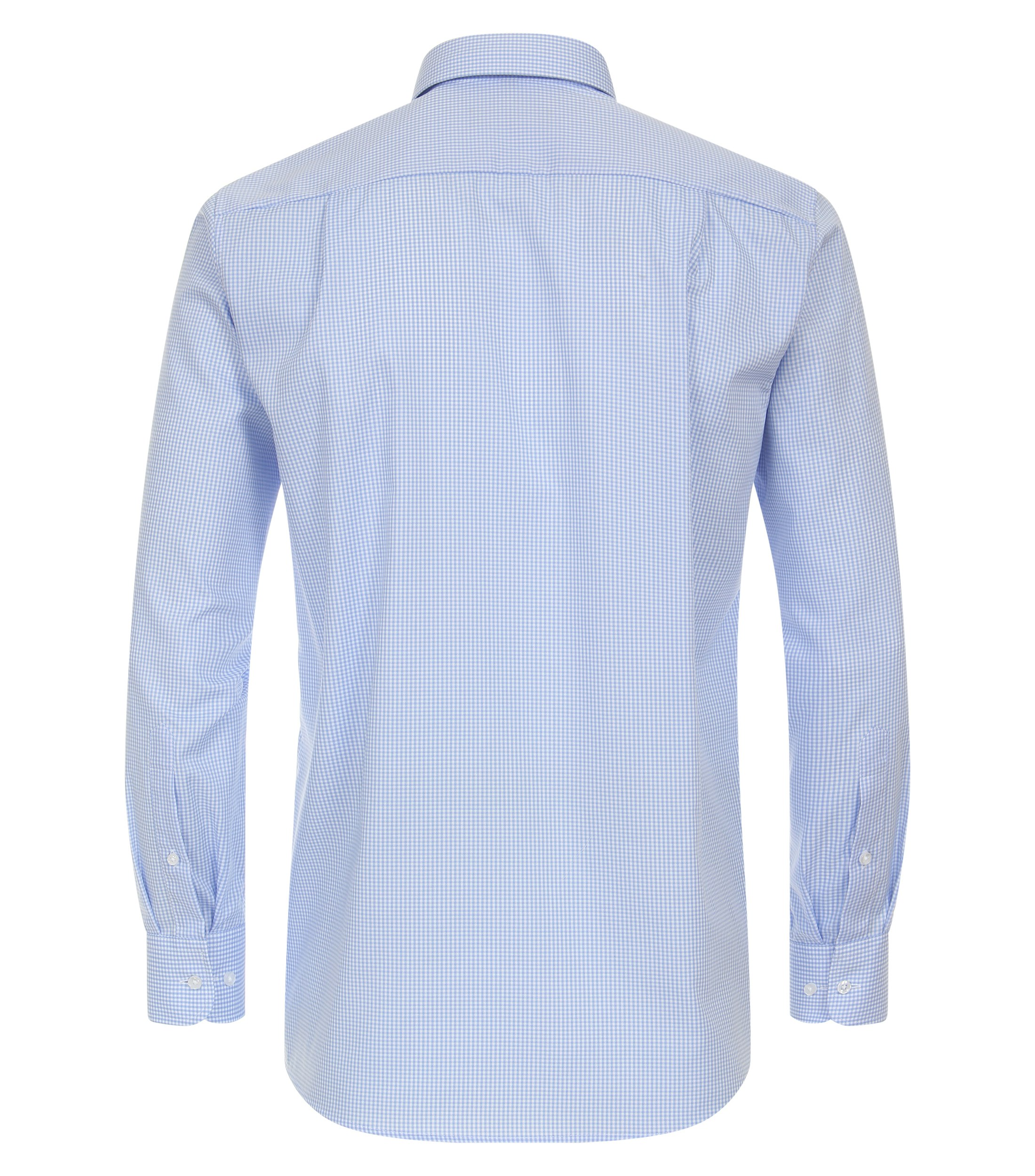 Ein Businesshemd im kariert Muster in der Farbe Hellblau