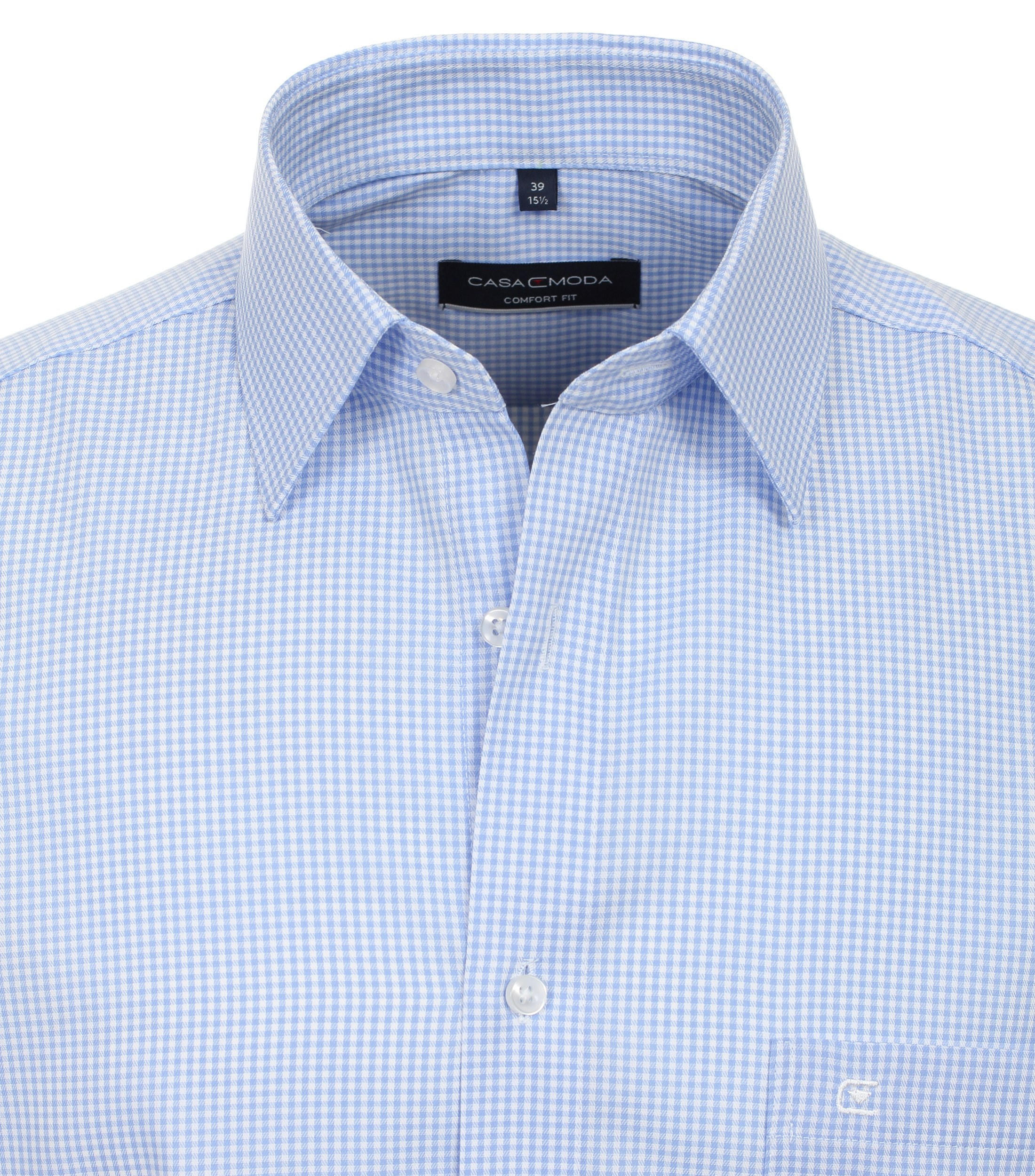 Camicia classica genderless tecnica comfort fit tessuto fantasia