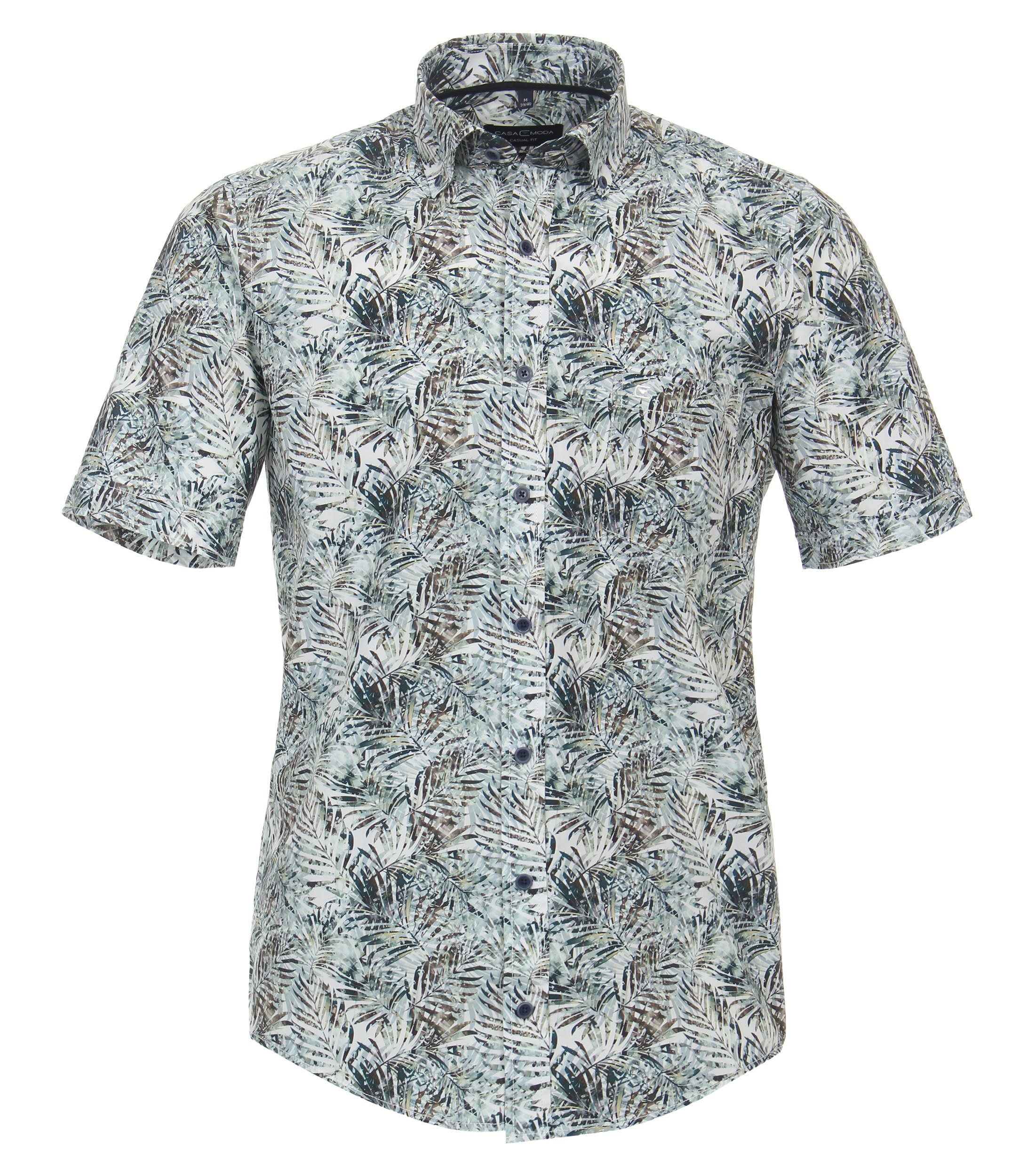 Ein Freizeithemd im Print Muster in der Farbe Grün