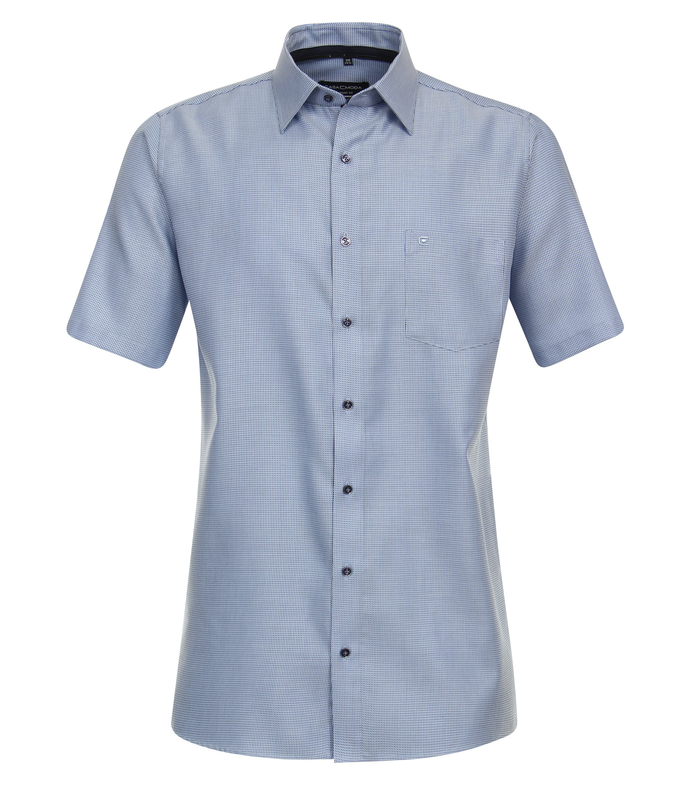 Ein Businesshemd im uni Muster in der Farbe Himmelblau