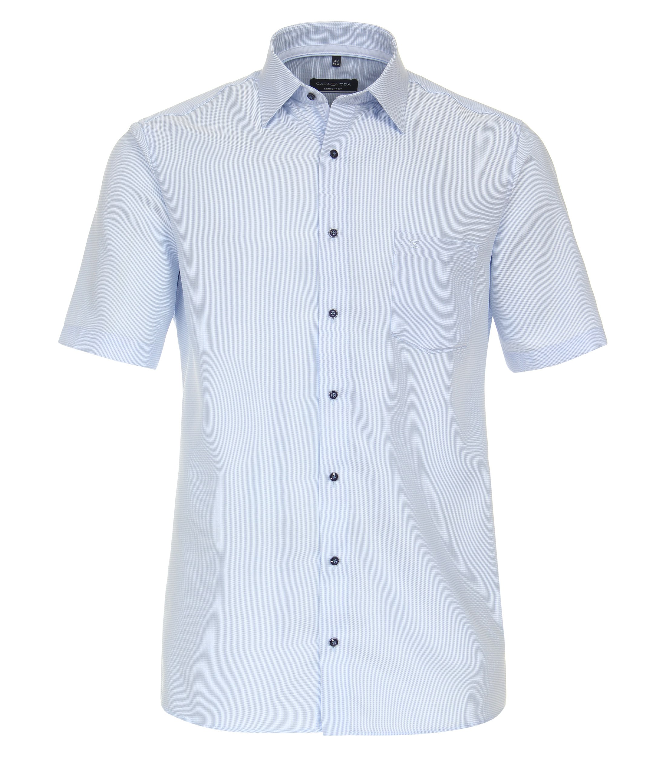 Ein Businesshemd im uni Muster in der Farbe Hellblau