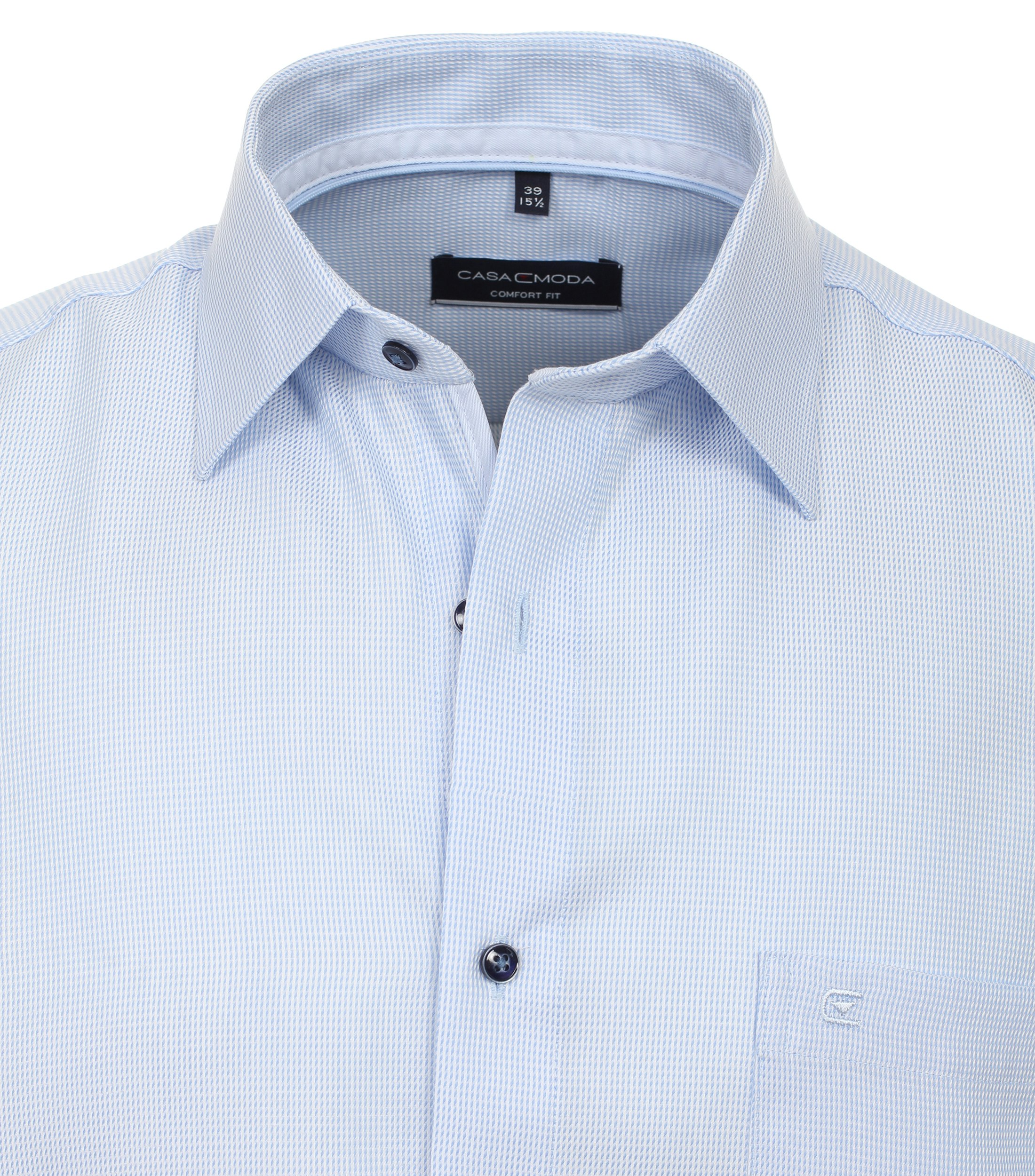 Ein Businesshemd im uni Muster in der Farbe Hellblau