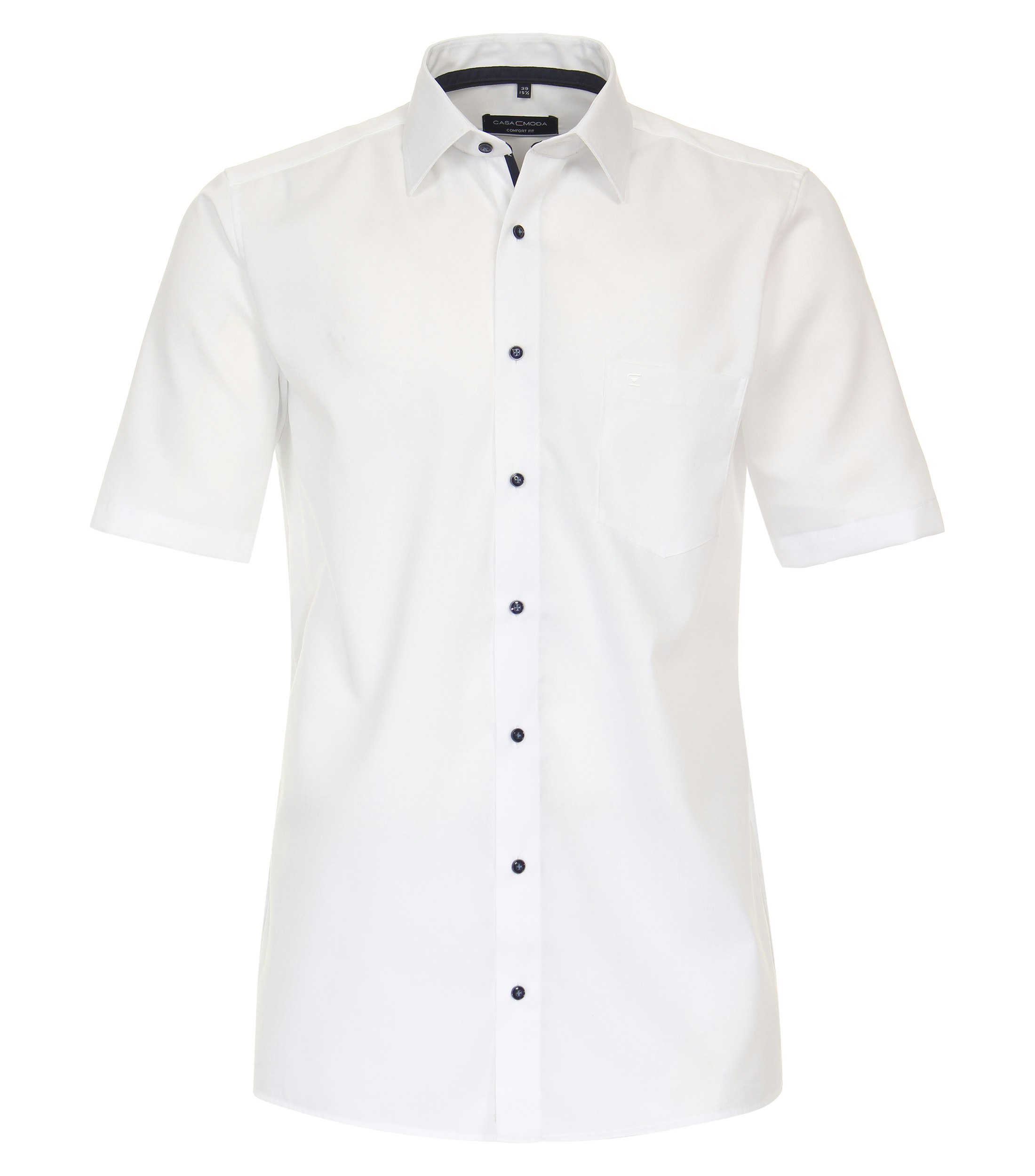 Ein Businesshemd im uni Muster in der Farbe Weiß