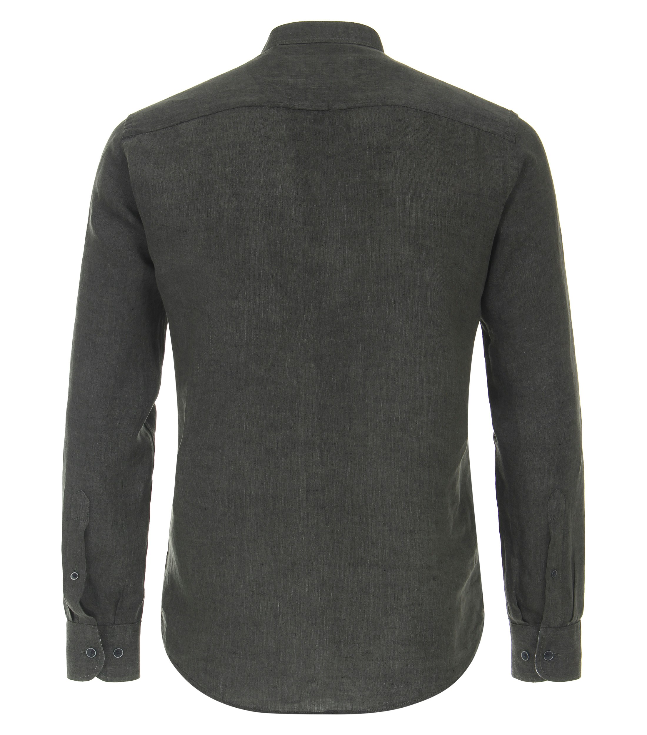 Ein Freizeithemd im uni Muster in der Farbe Dunkelgrün